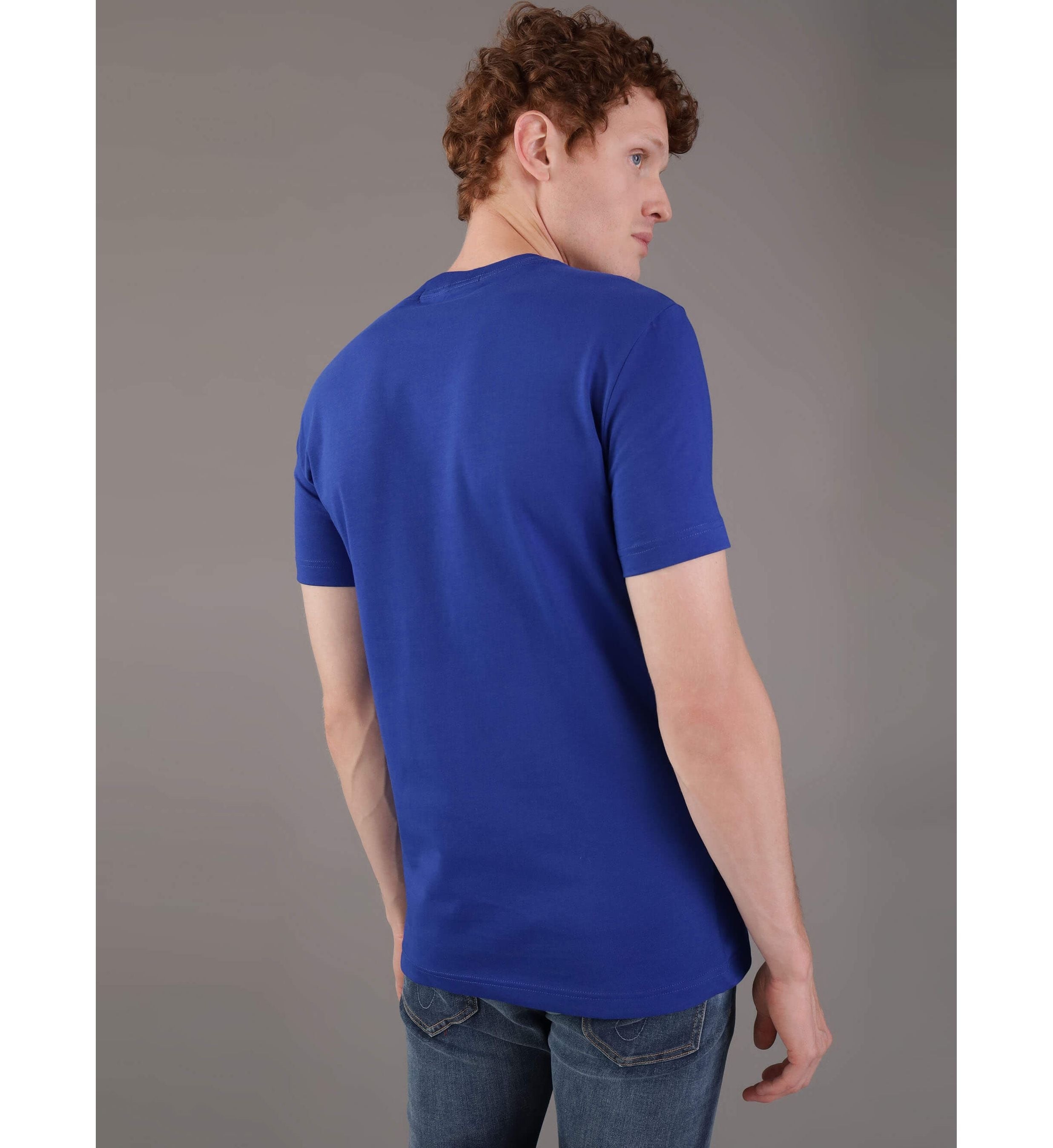 Calvin Klein T Shirt J30j325676 Royal Blue Azul Royal_shot1