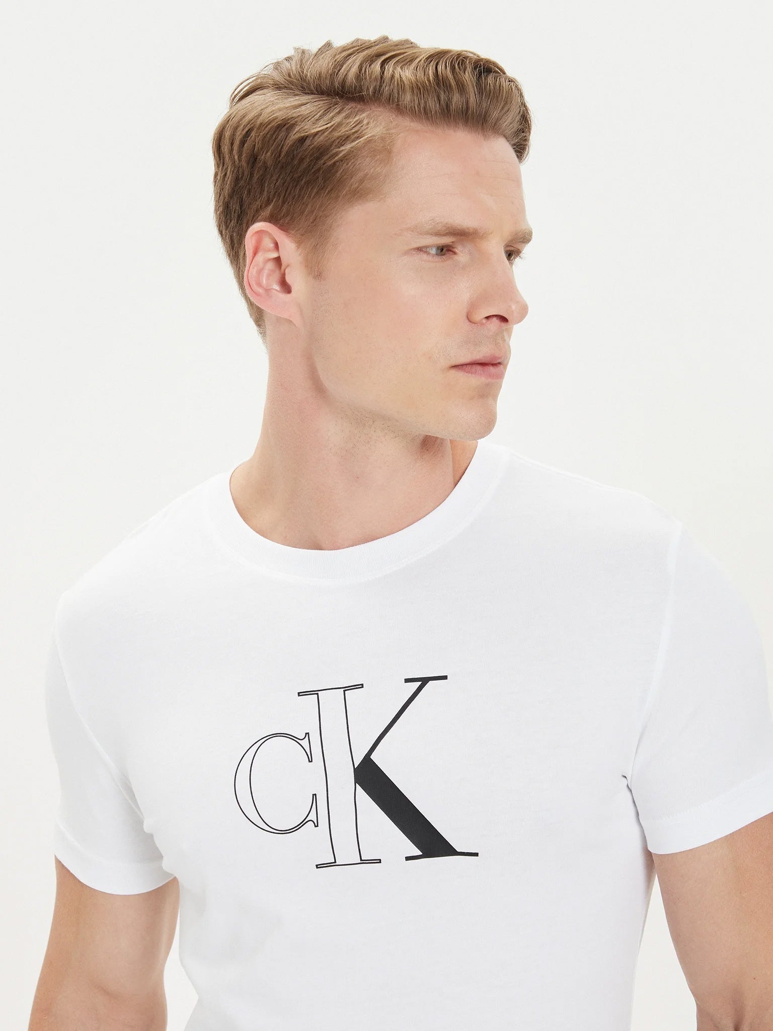 Calvin Klein T Shirt J30j325678 White Branco_shot5