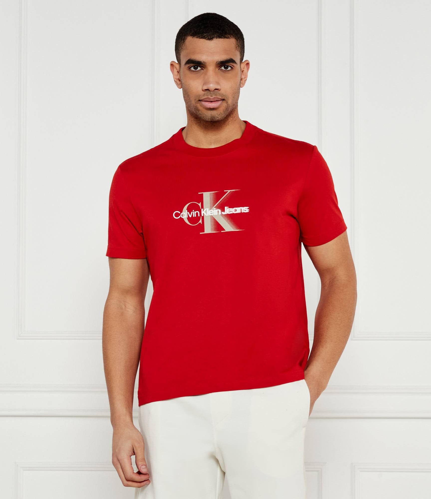 Calvin Klein T Shirt J30j327471 Red Vermelho_shot1