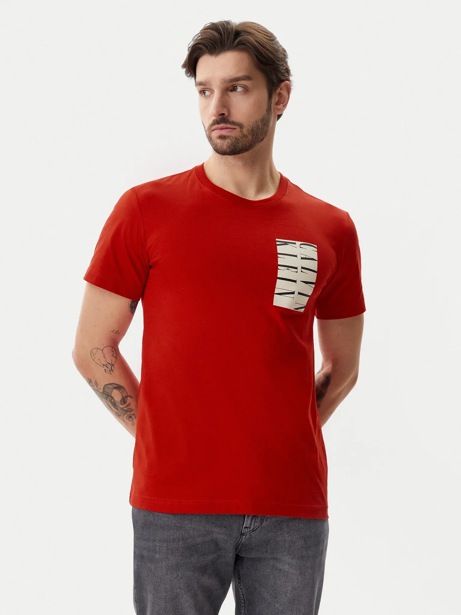 Calvin Klein T Shirt J30j327474 Red Vermelho_shot2