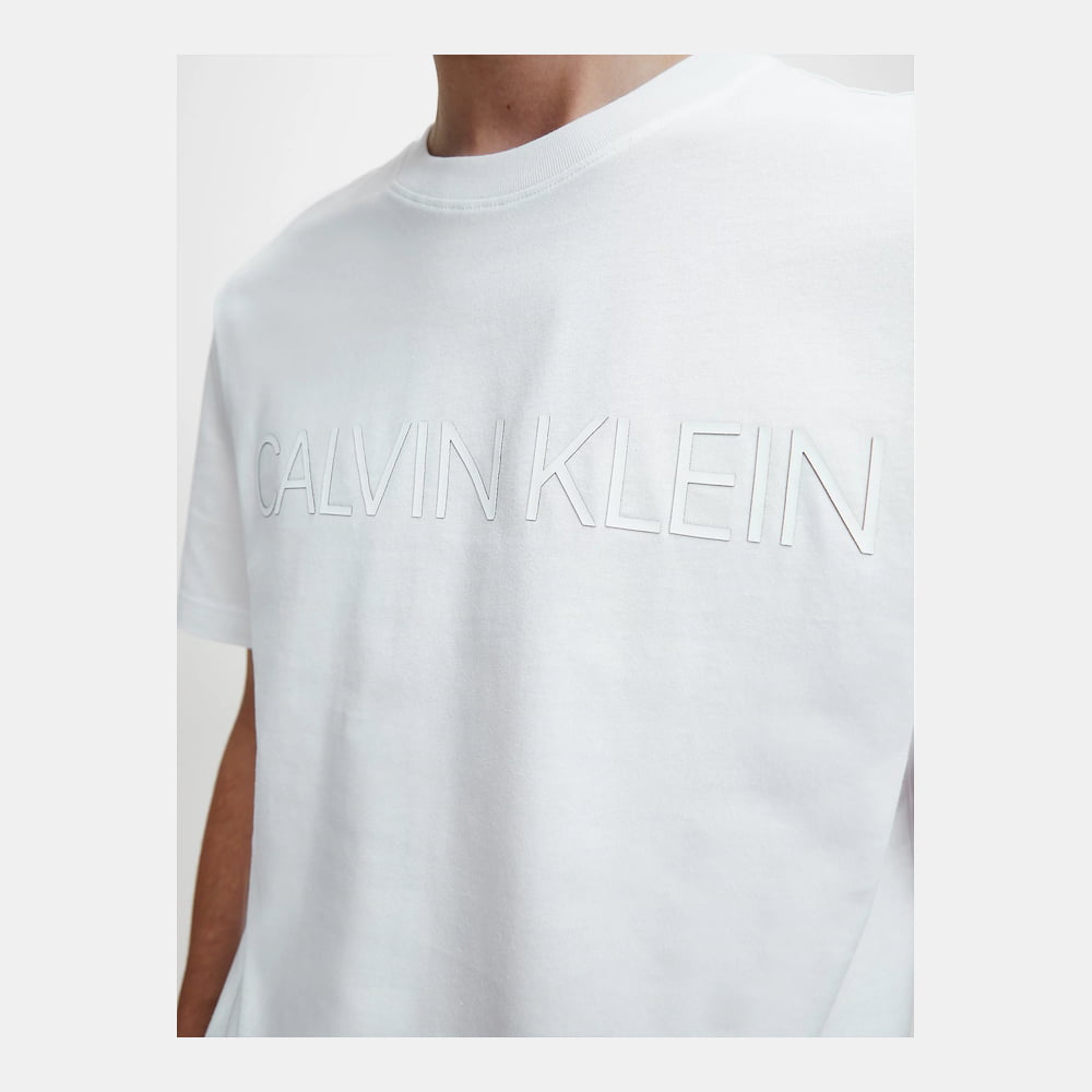 Calvin Klein T Shirt K10k105166 White Branco Shot3