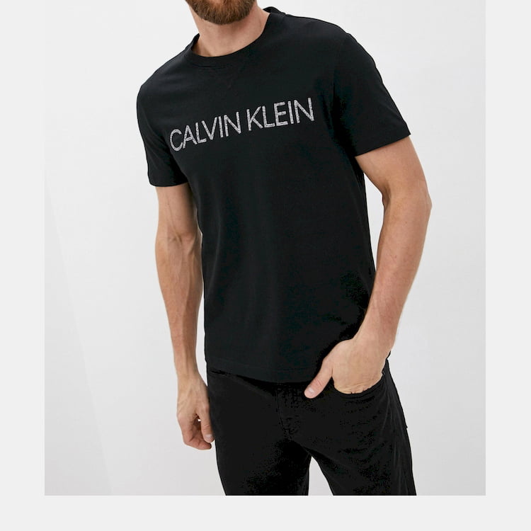 Calvin Klein T Shirt K10k105955 Black Preto Shot1