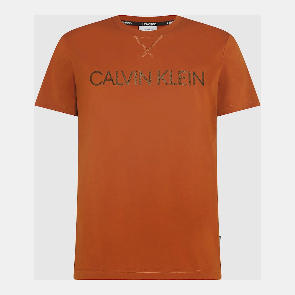 Calvin Klein T Shirt K10k105955 Carrot Carrot Shot4