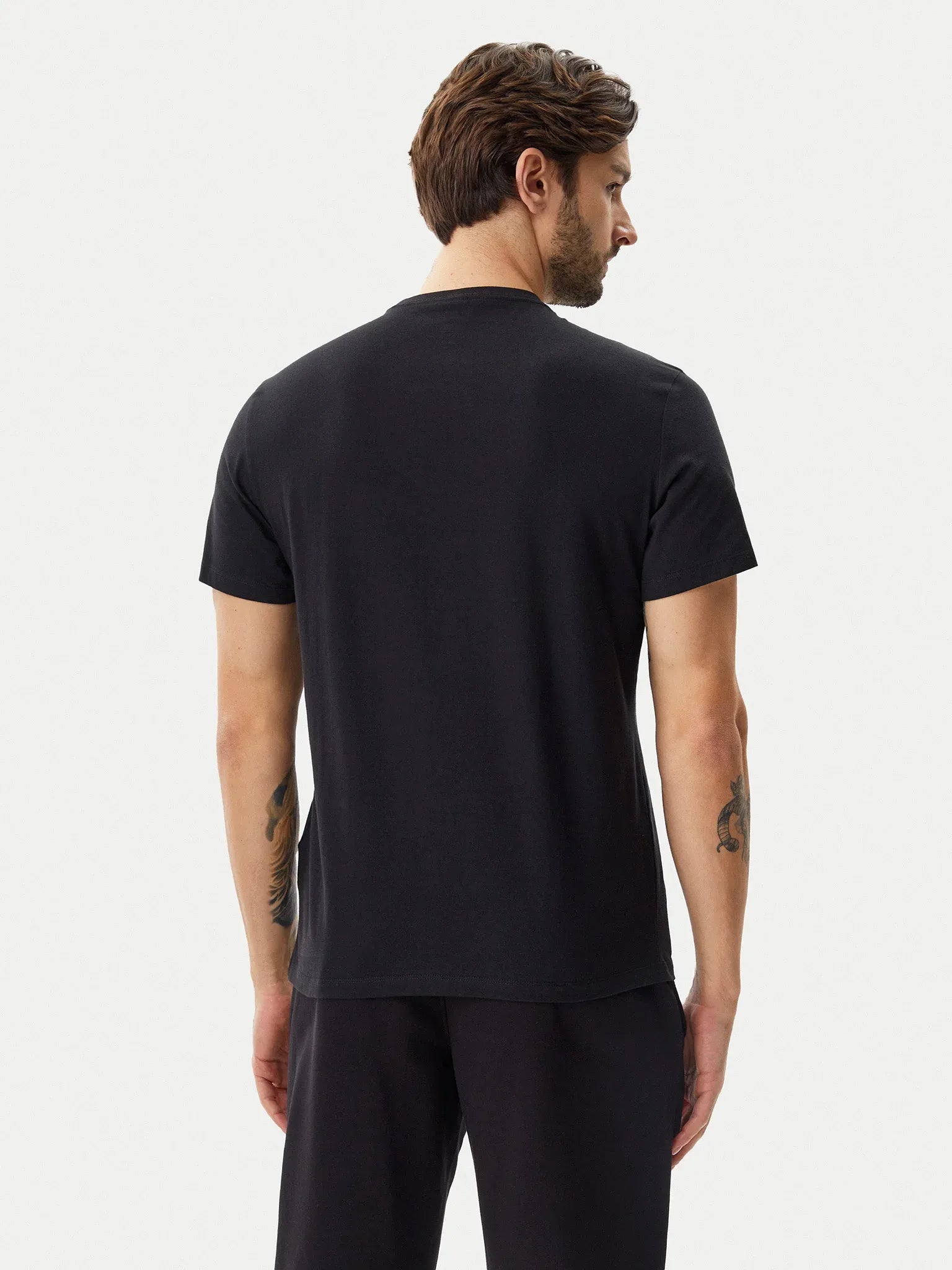 Calvin Klein T Shirt Lv040em286 Black Preto_shot3