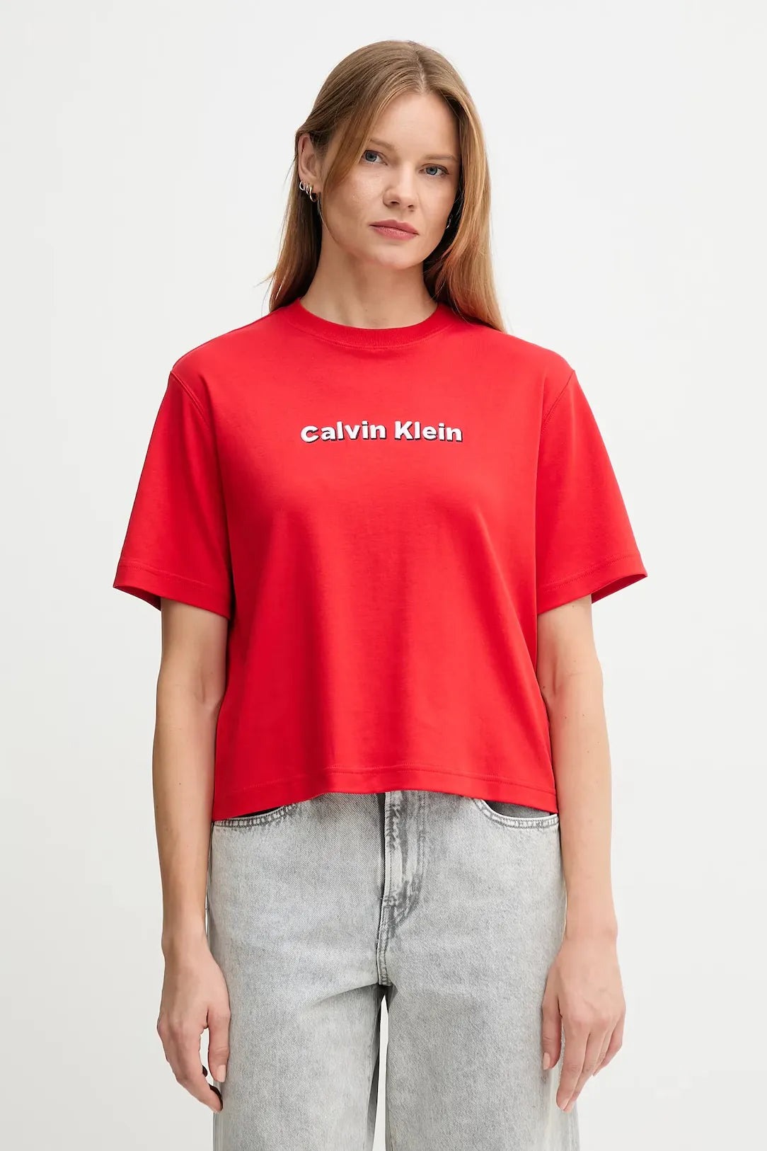 Calvin Klein T Shirt Lv047d205g Red Vermelho_shot1