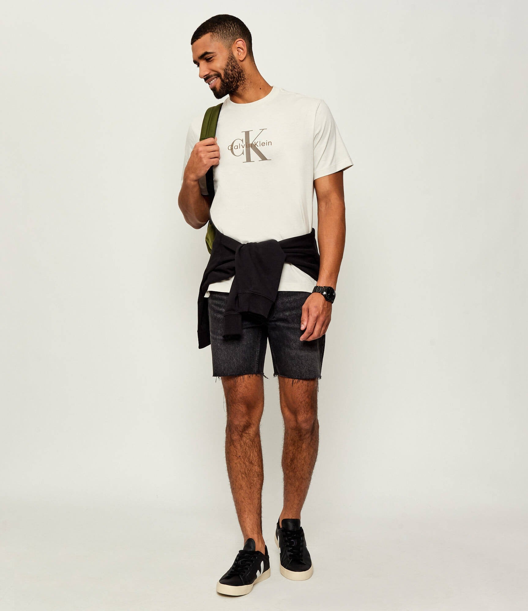 Calvin Klein T Shirt Lv04rb862g Beige Beige_shot2