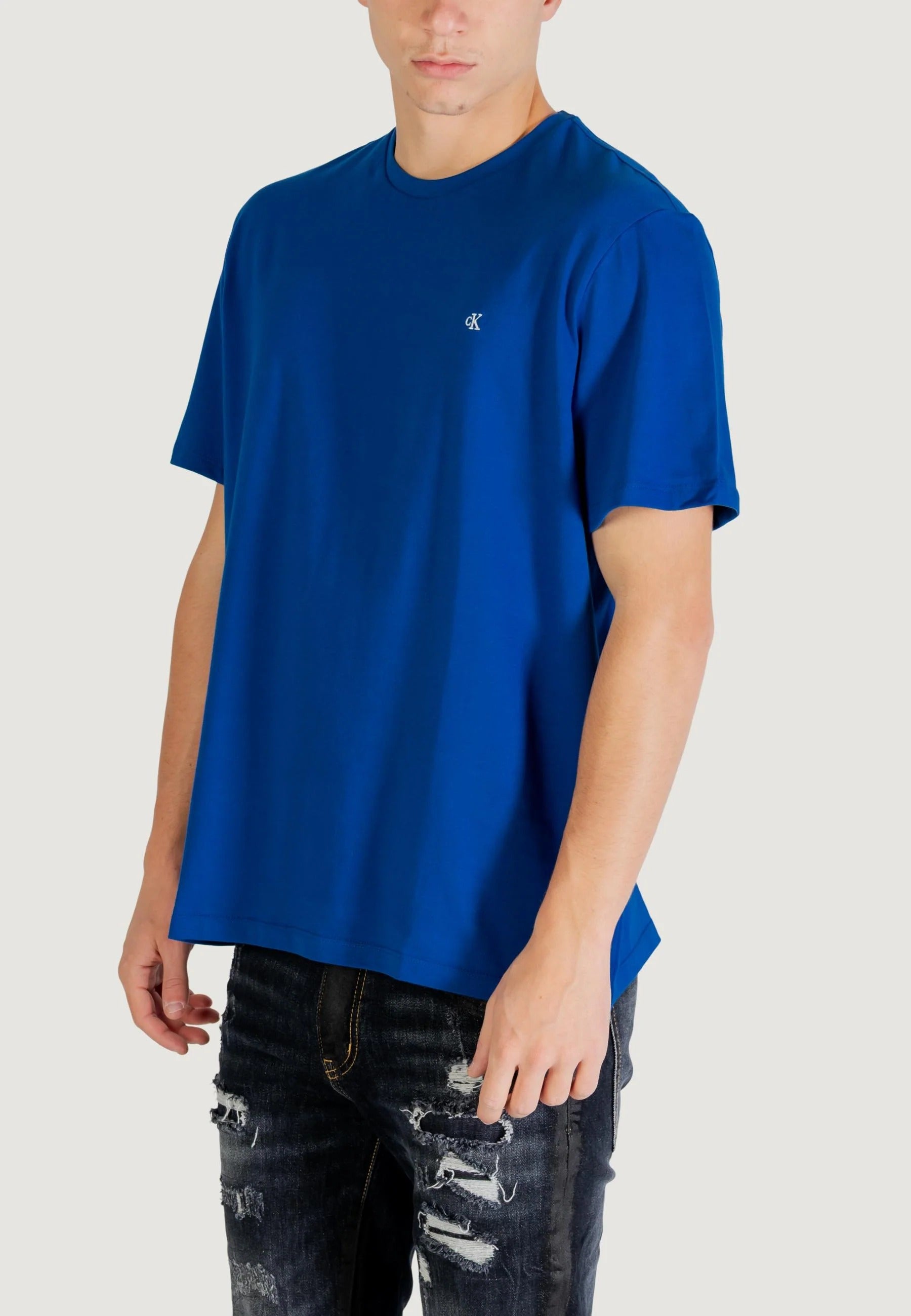 Calvin Klein T Shirt Lv04rd254g Blue Azul_shot2
