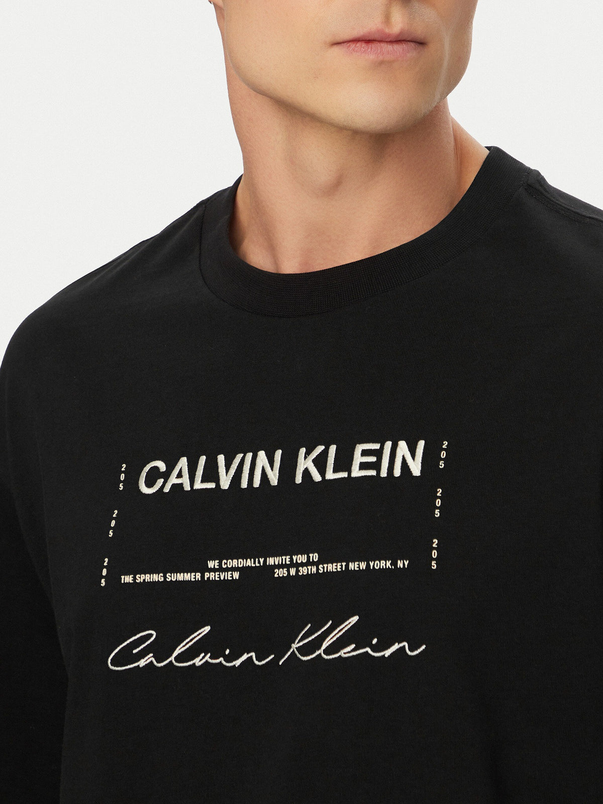 Calvin Klein T Shirt Lv04re827g Black Preto_shot1
