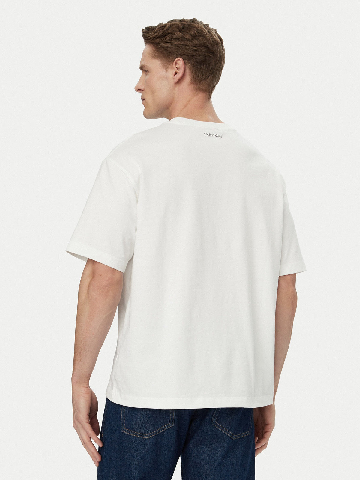 Calvin Klein T Shirt Lv04re827g White Branco_shot3