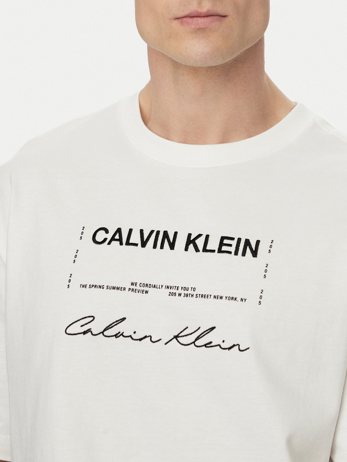Calvin Klein T Shirt Lv04re827g White Branco_shot4
