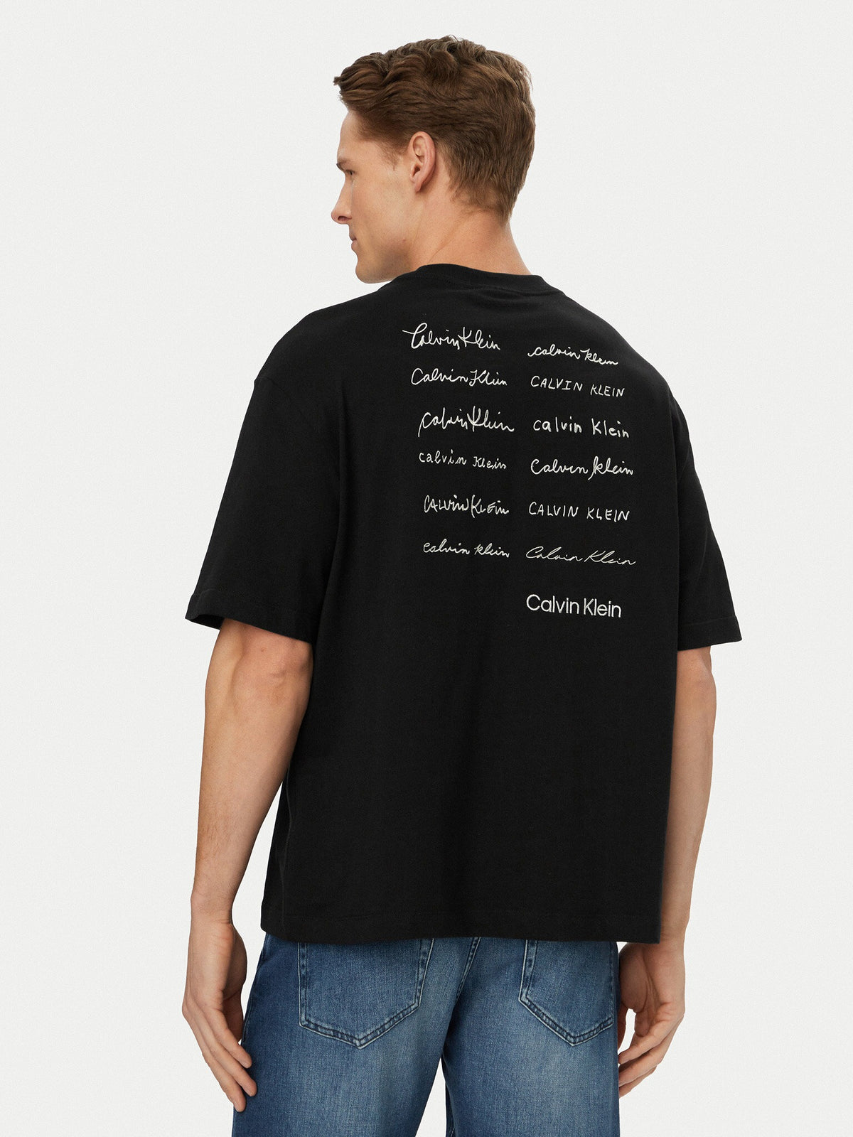 Calvin Klein T Shirt Lv04re828g Black Preto_shot3