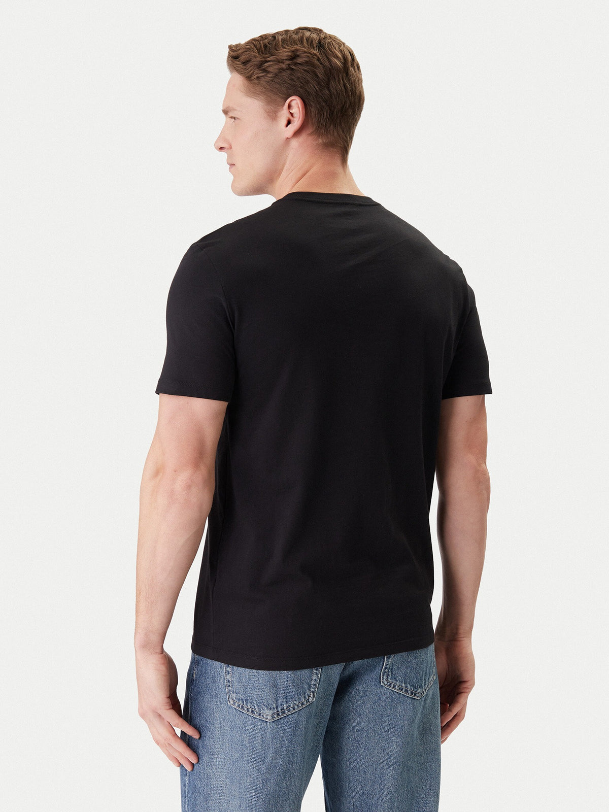 Calvin Klein T Shirt Lv04rf800g Black Preto_shot3