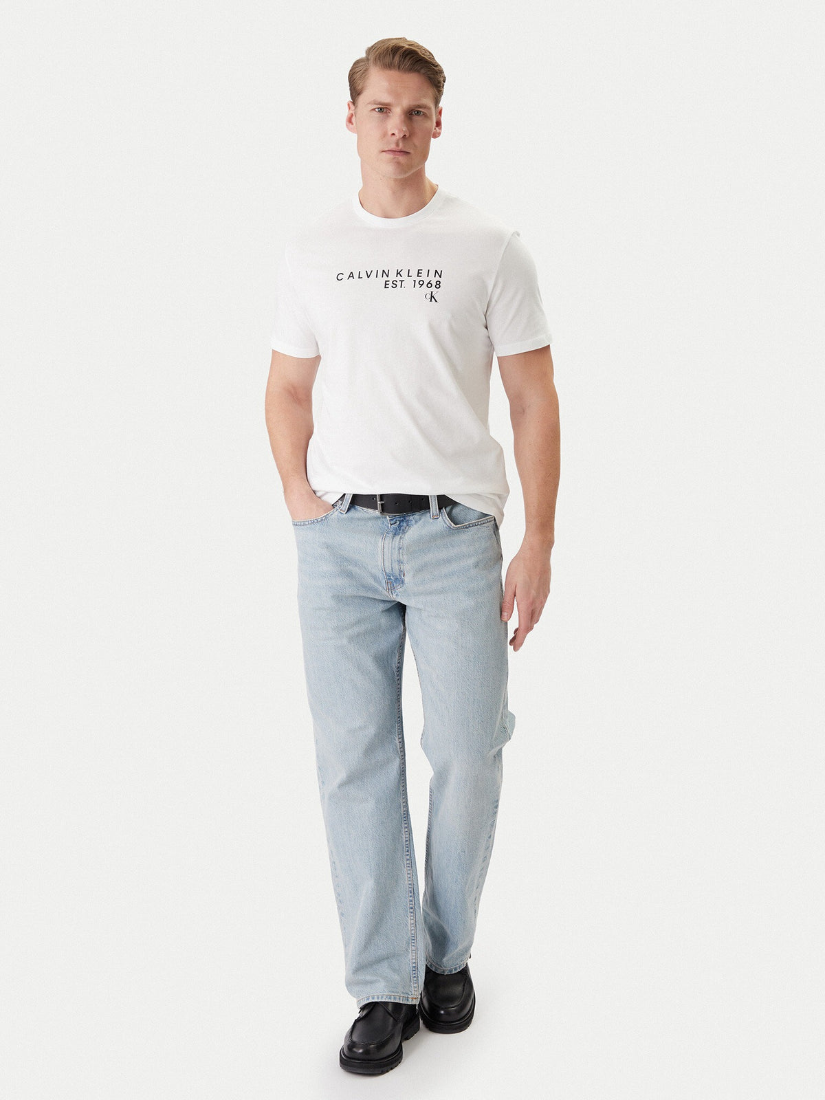 Calvin Klein T Shirt Lv04rf800g White Branco_shot2