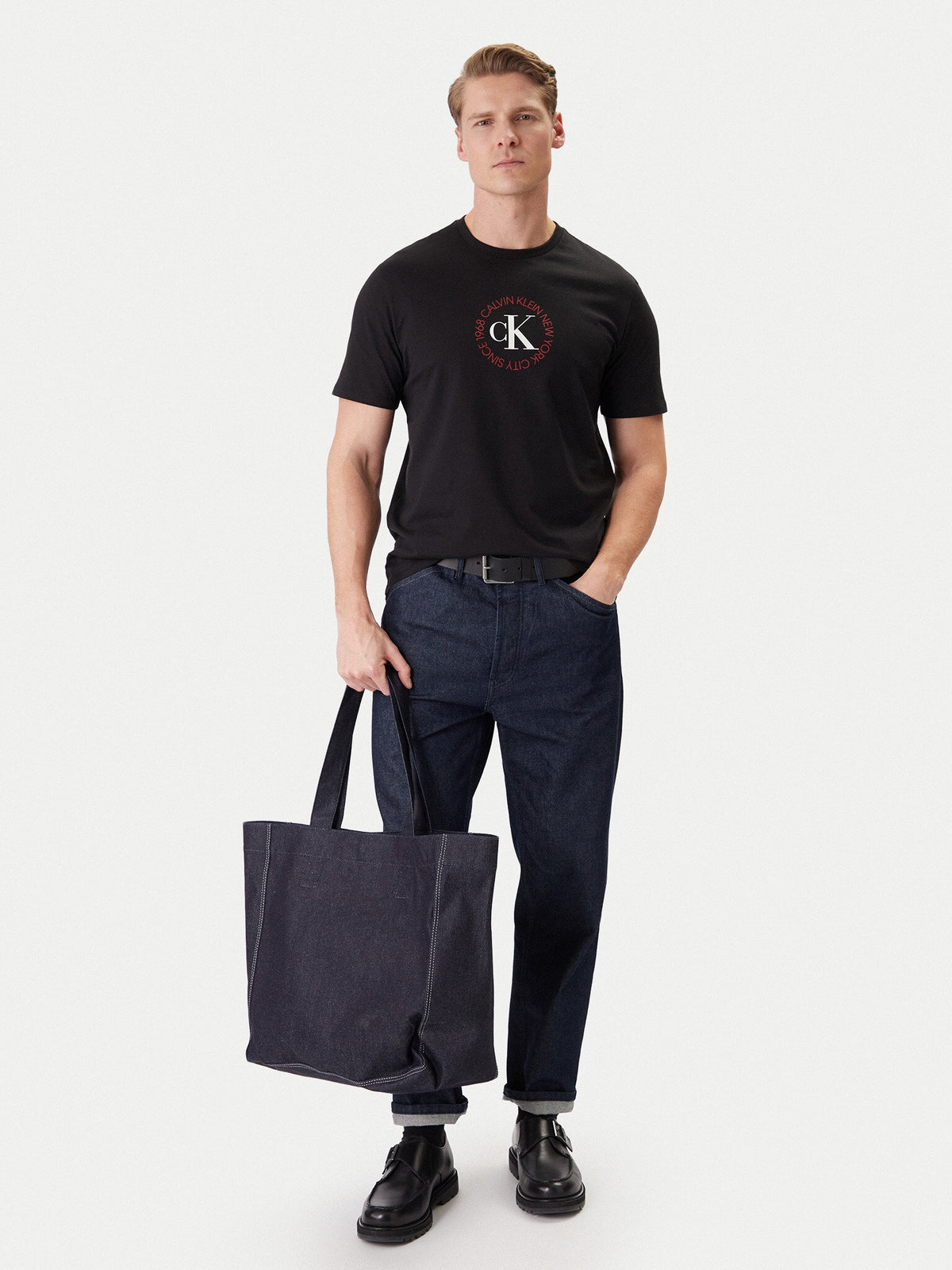 Calvin Klein T Shirt Lv14re816g Black Preto_shot2