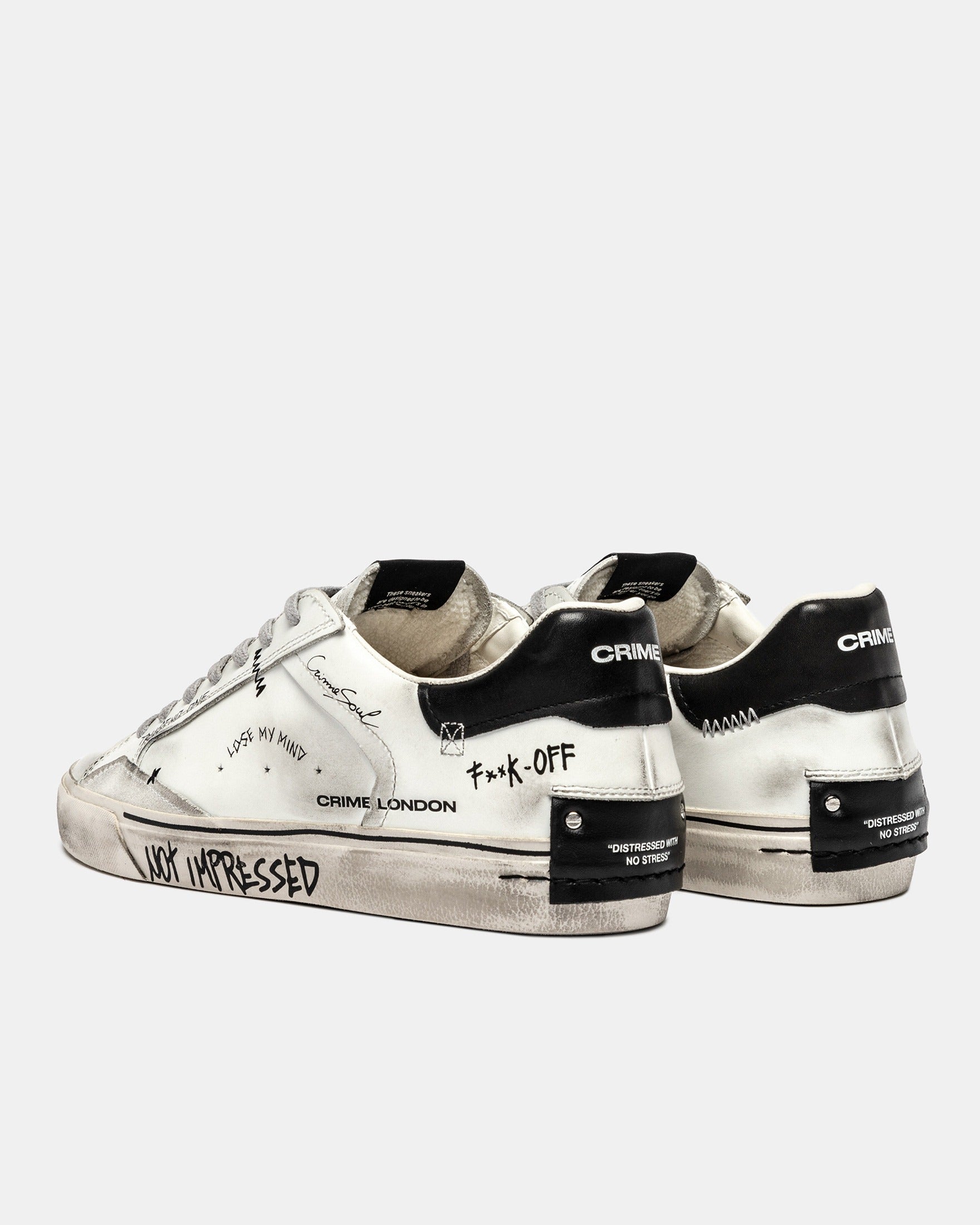 Crime London Sapatilhas Sneakers Shoes 11033aa8 Whi Black Branco Preto_shot3
