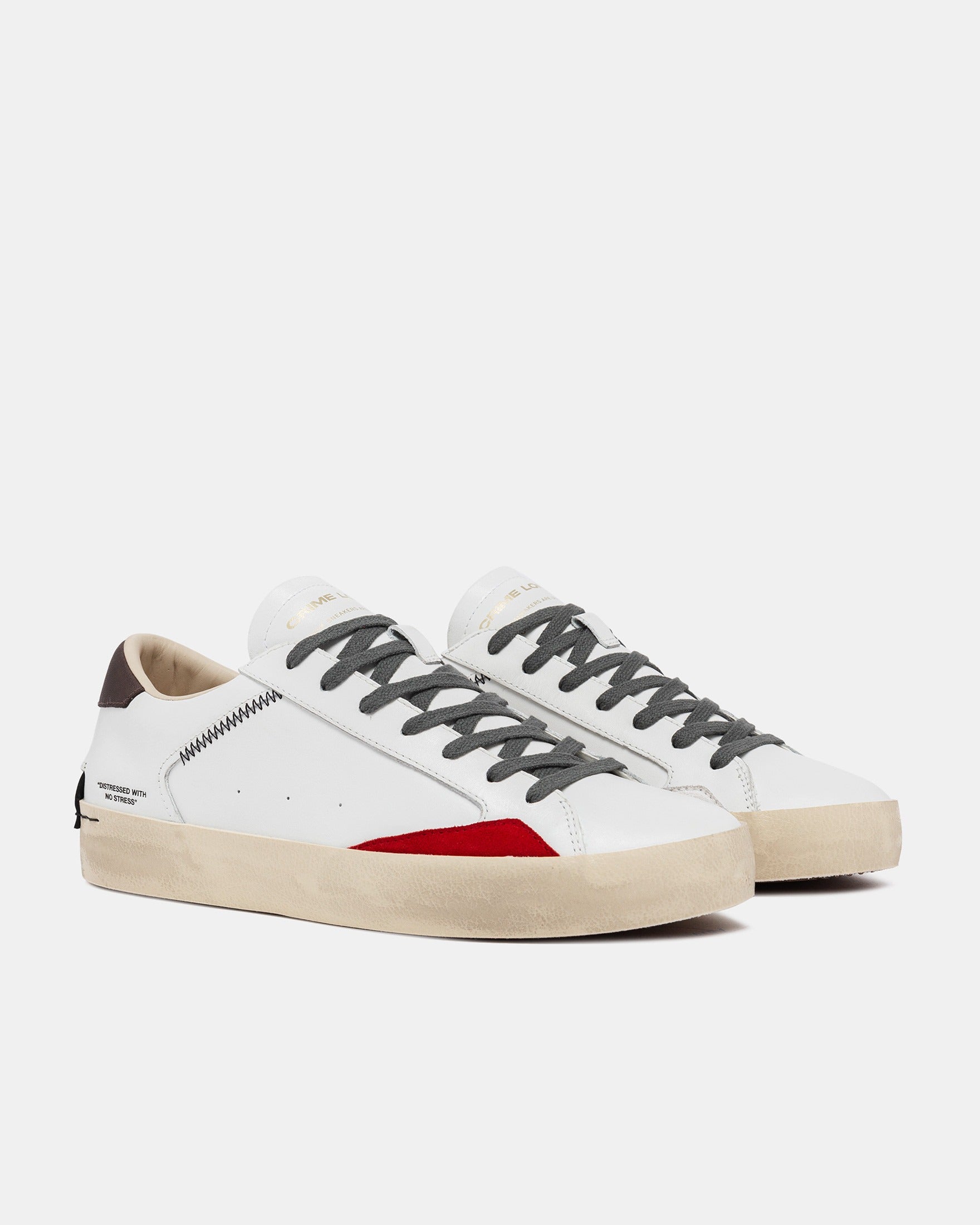 Crime London Sapatilhas Sneakers Shoes 15001aa7 White Red Branco Vermelho_shot2