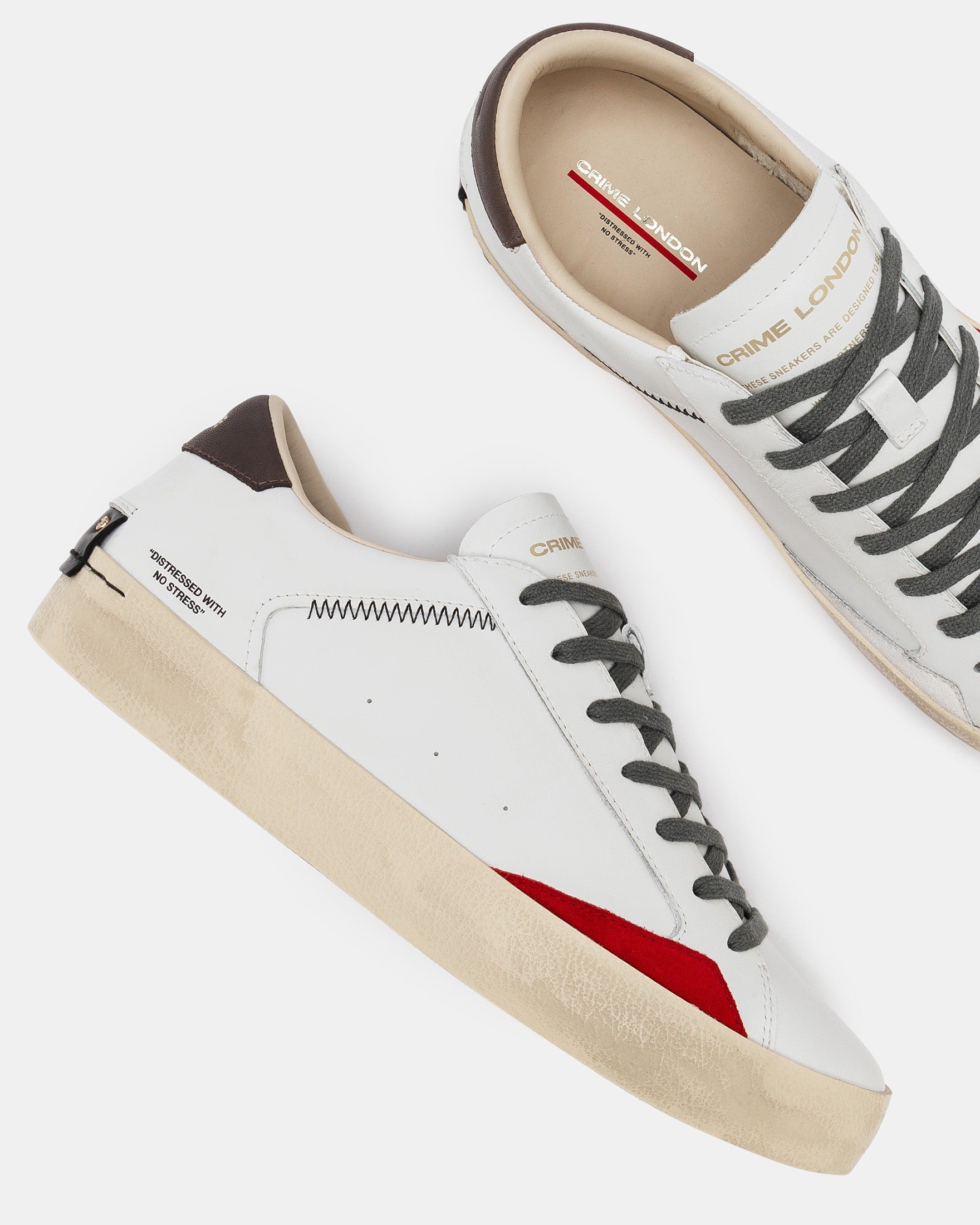 Crime London Sapatilhas Sneakers Shoes 15001aa7 White Red Branco Vermelho_shot6