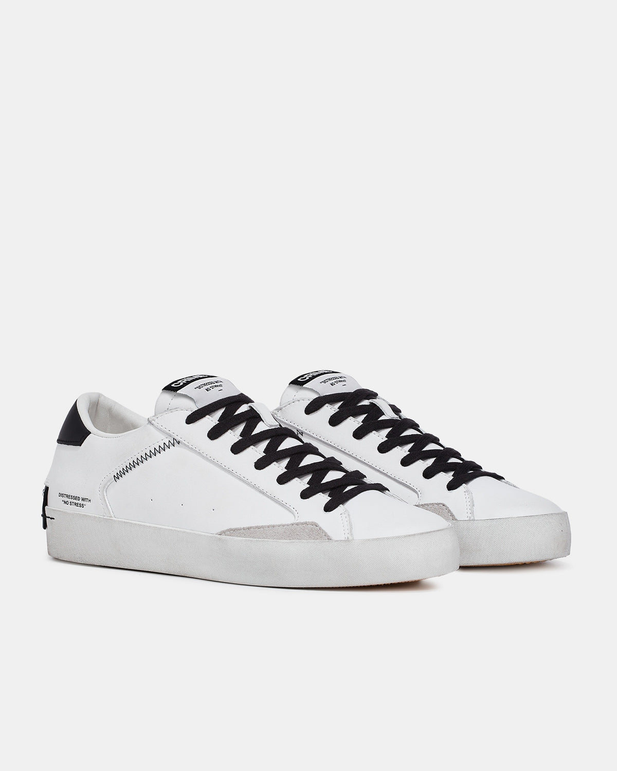 Crime London Sapatilhas Sneakers Shoes 16001pp5 Whi Black Branco Preto_shot2