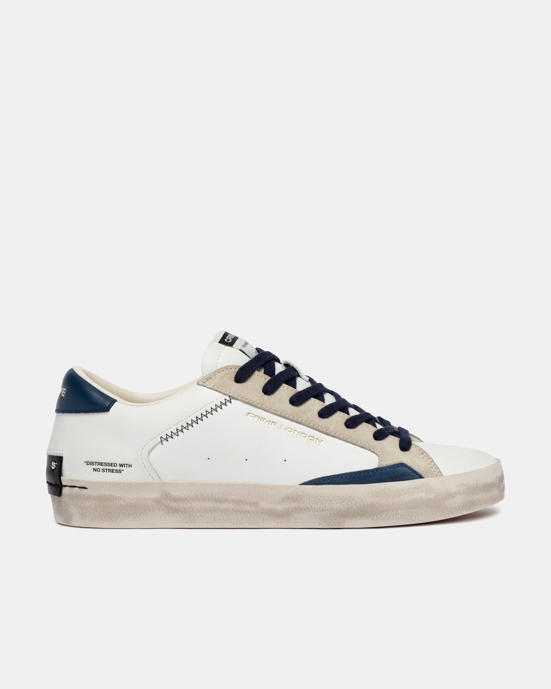 Crime London Sapatilhas Sneakers Shoes 19003pp8 Whi Blue Branco Azul_shot1