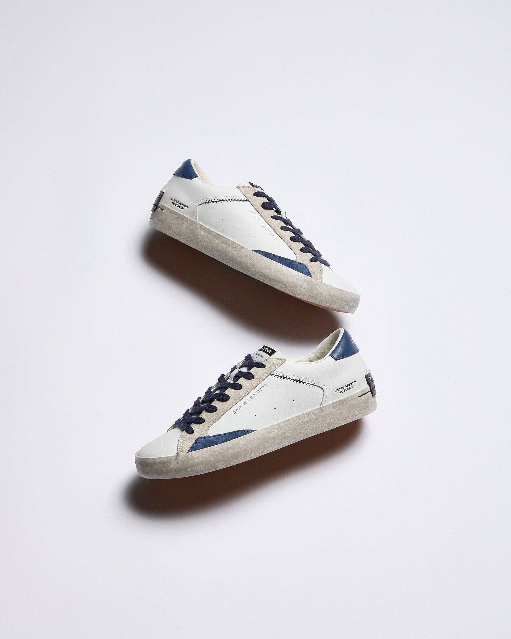 Crime London Sapatilhas Sneakers Shoes 19003pp8 Whi Blue Branco Azul_shot7