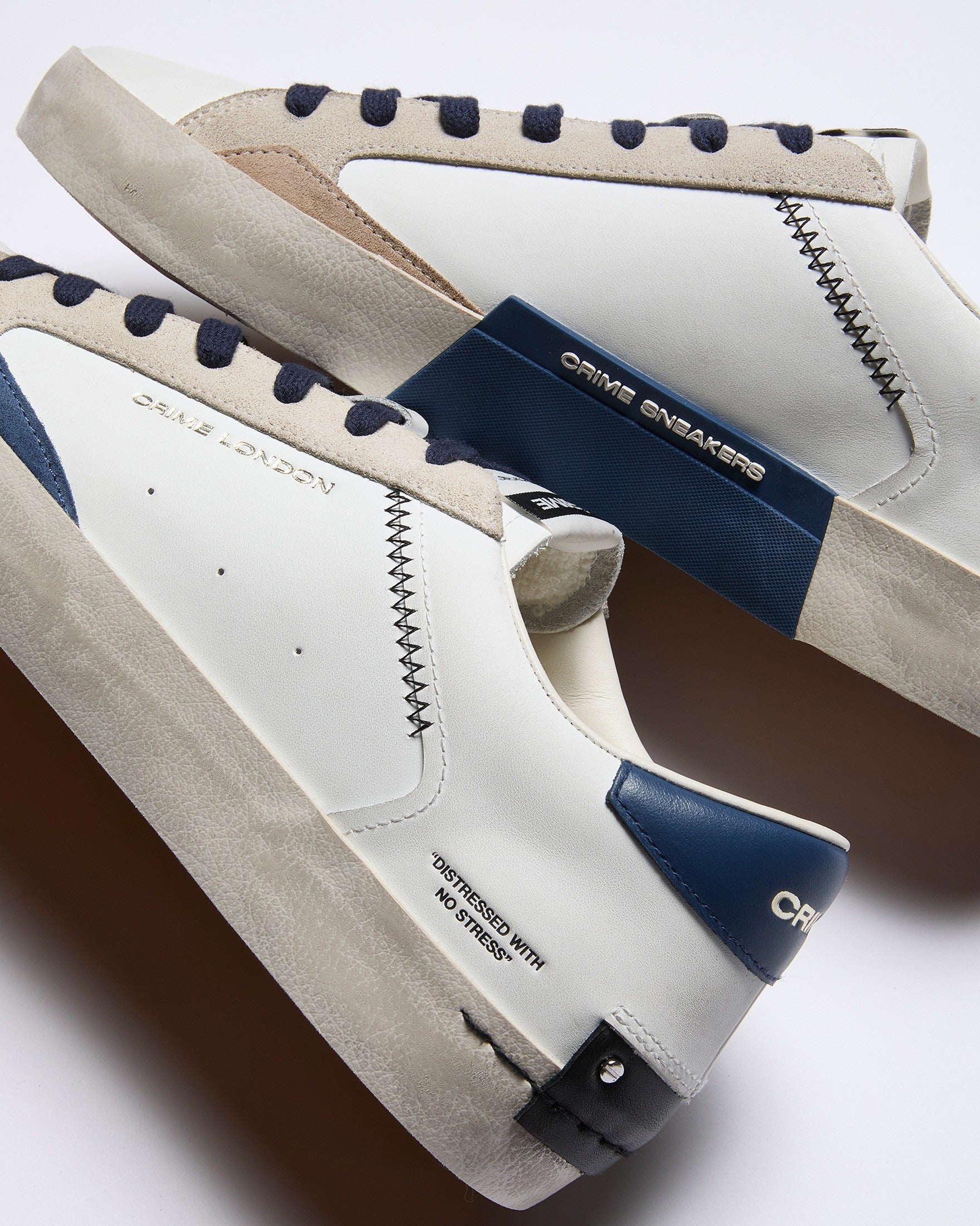Crime London Sapatilhas Sneakers Shoes 19003pp8 Whi Blue Branco Azul_shot8