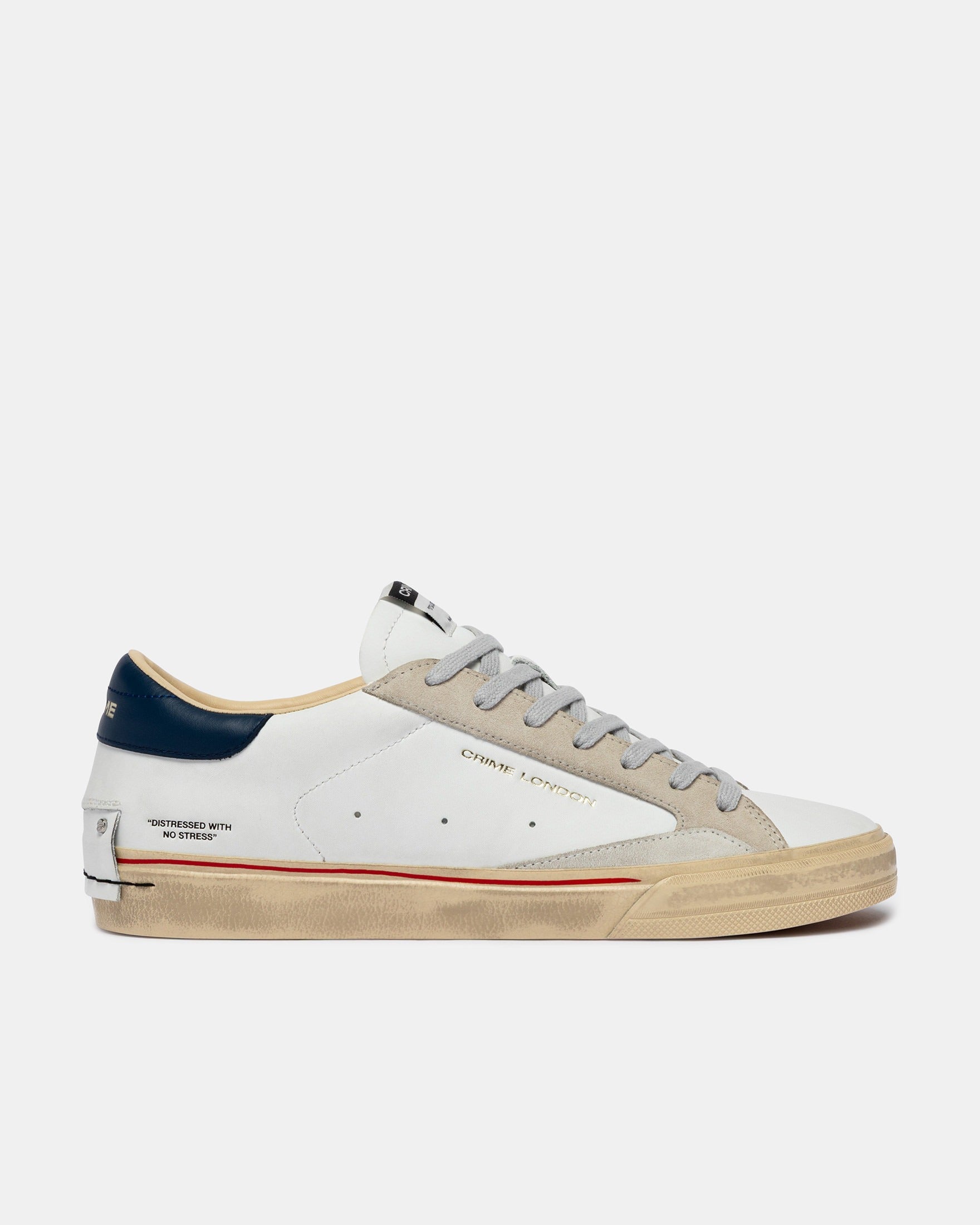 Crime London Sapatilhas Sneakers Shoes 19055pp8 Whi Nvy Branco Navy_shot1