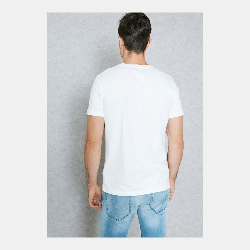 Diesel T Shirt 00svr7 White Branco Shot4