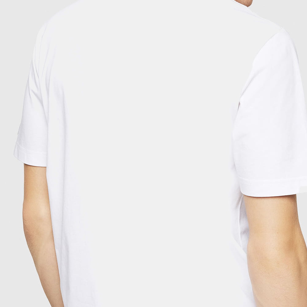 Diesel T Shirt 00sy7a 0catj White Branco Shot3