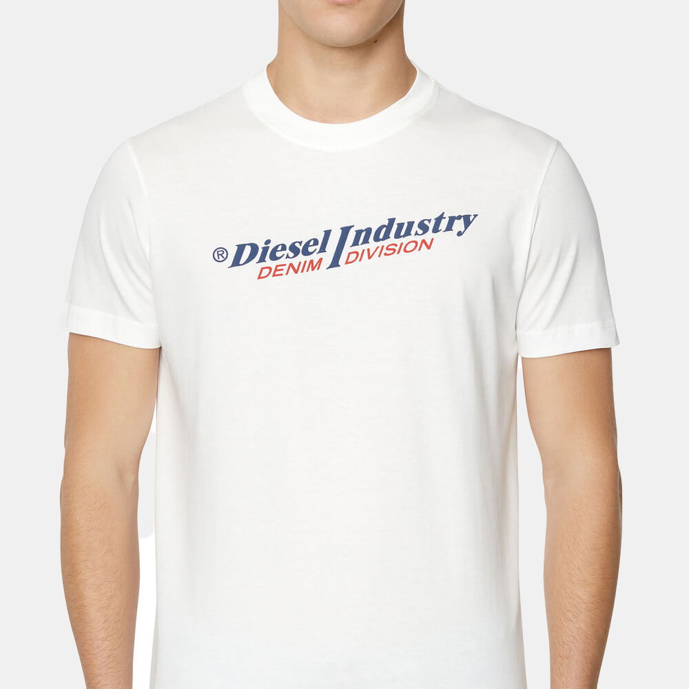 Diesel T Shirt A03741 0pita White Branco Shot5