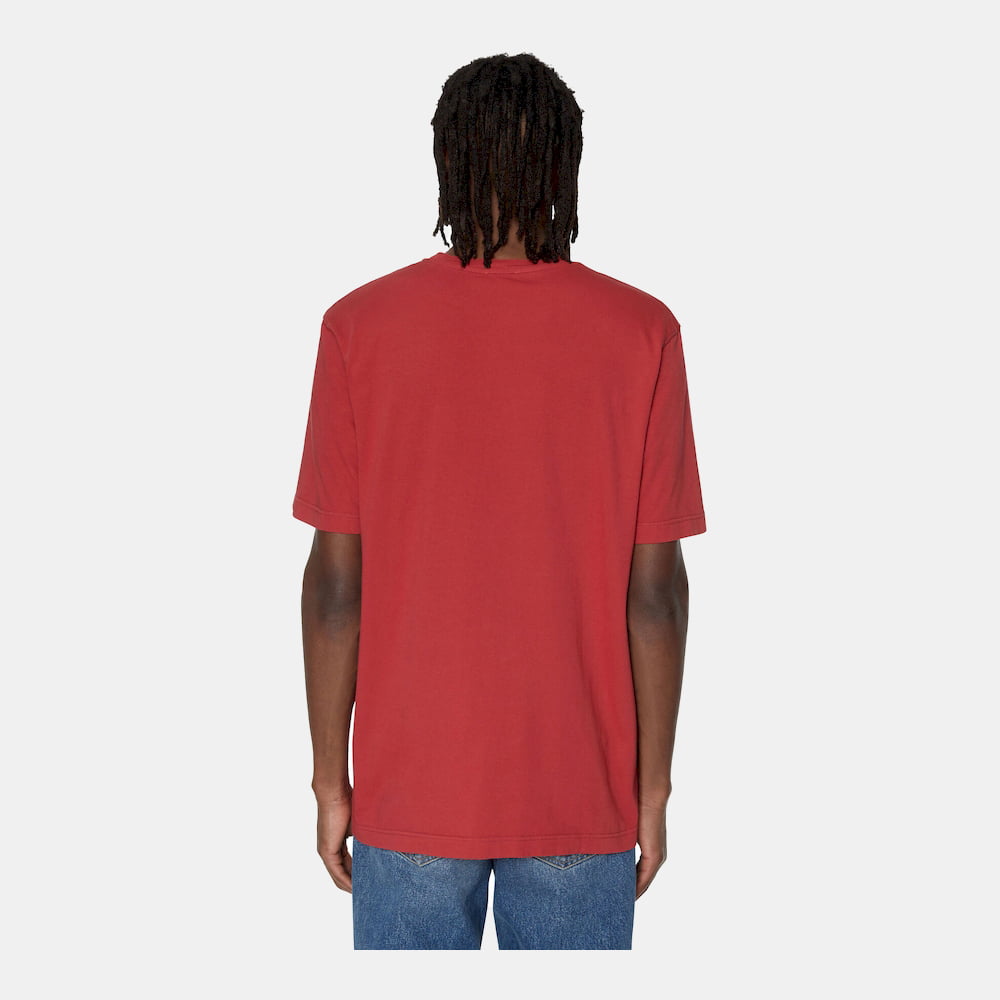 Diesel T Shirt A06483 0asub Red Multi Vermelho Multicolor Shot4