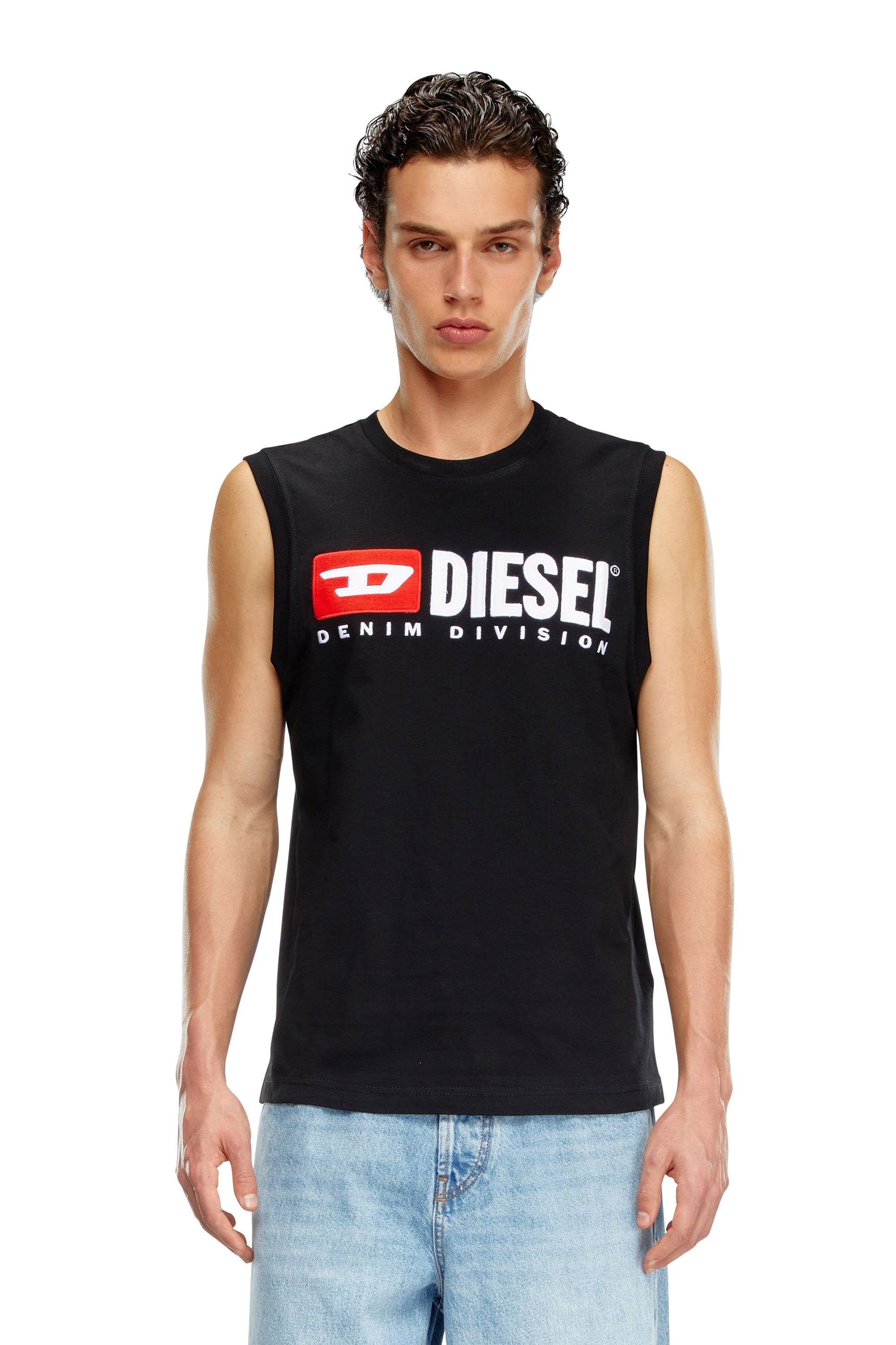 Diesel T Shirt A10508 0grai Black Preto_shot1