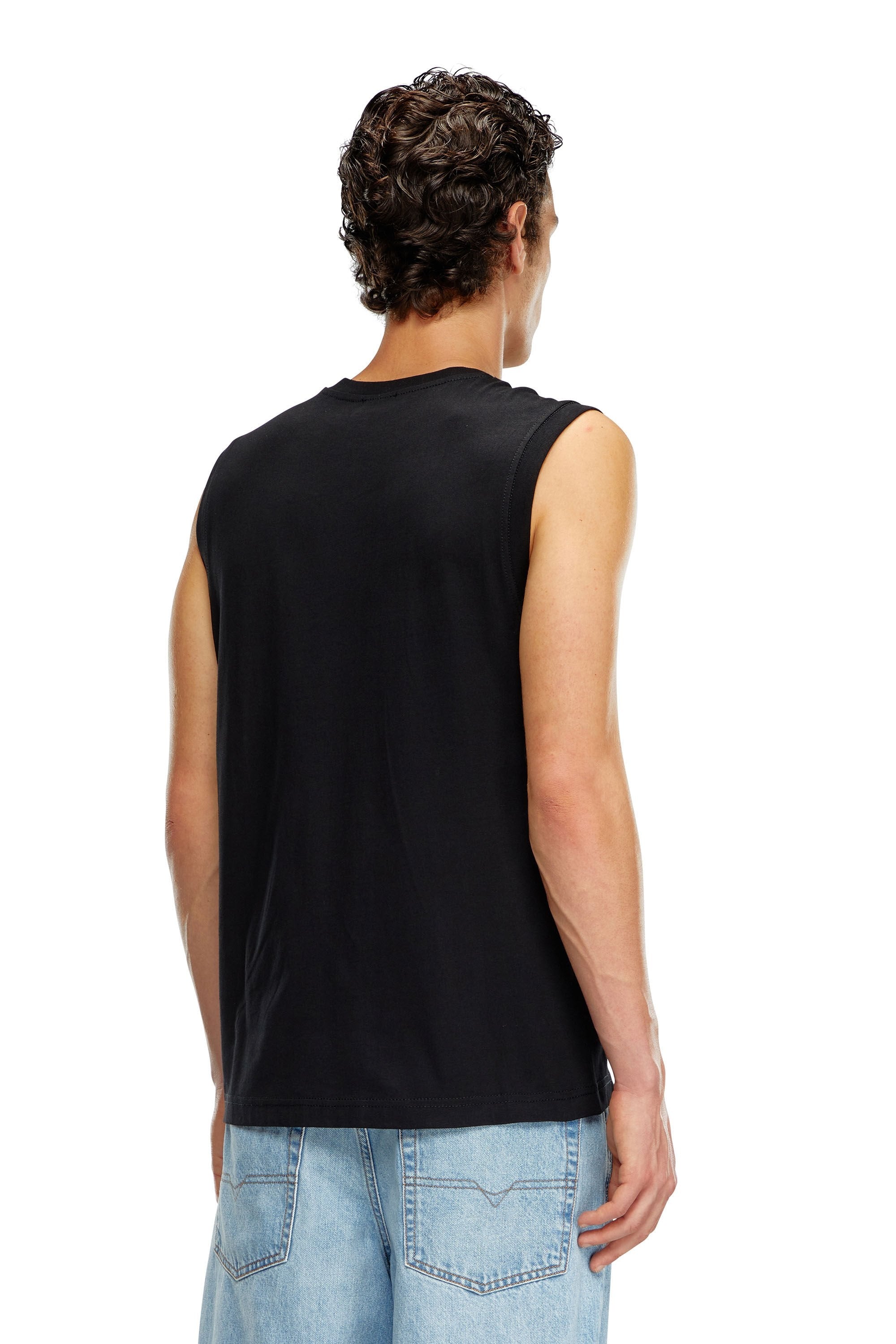 Diesel T Shirt A10508 0grai Black Preto_shot3