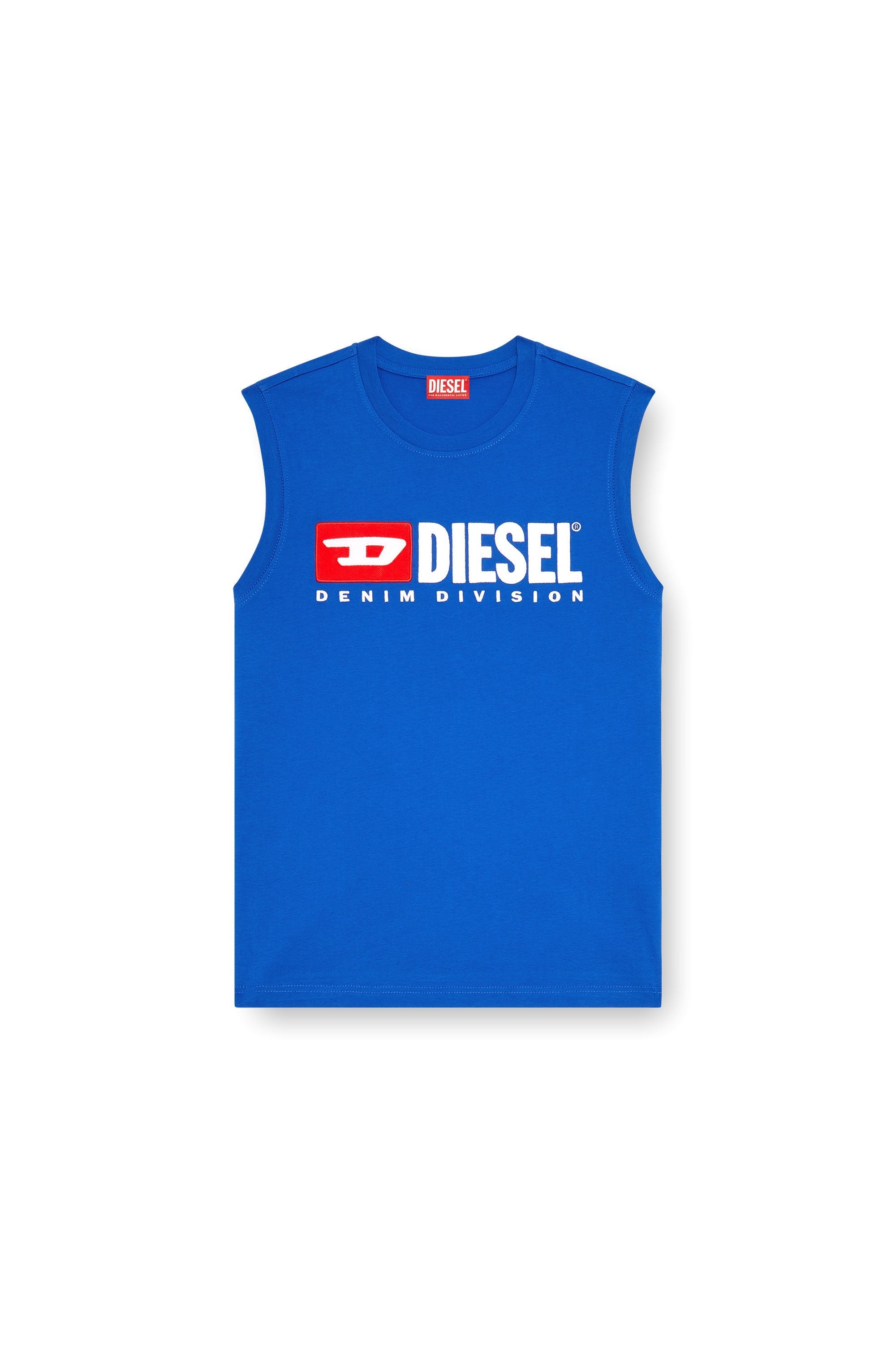 Diesel T Shirt A10508 0grai Royal Blue Azul Royal_shot4