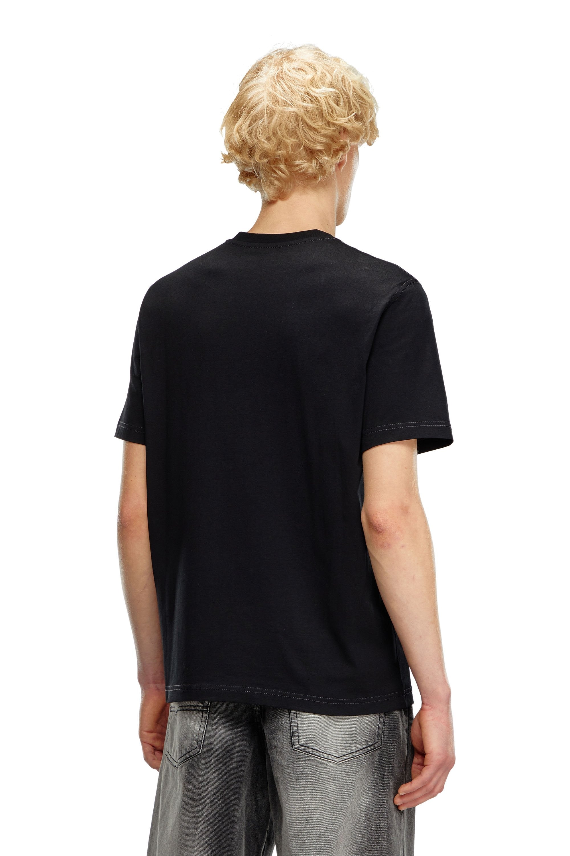 Diesel T Shirt A14789 0grai Black Preto_shot2