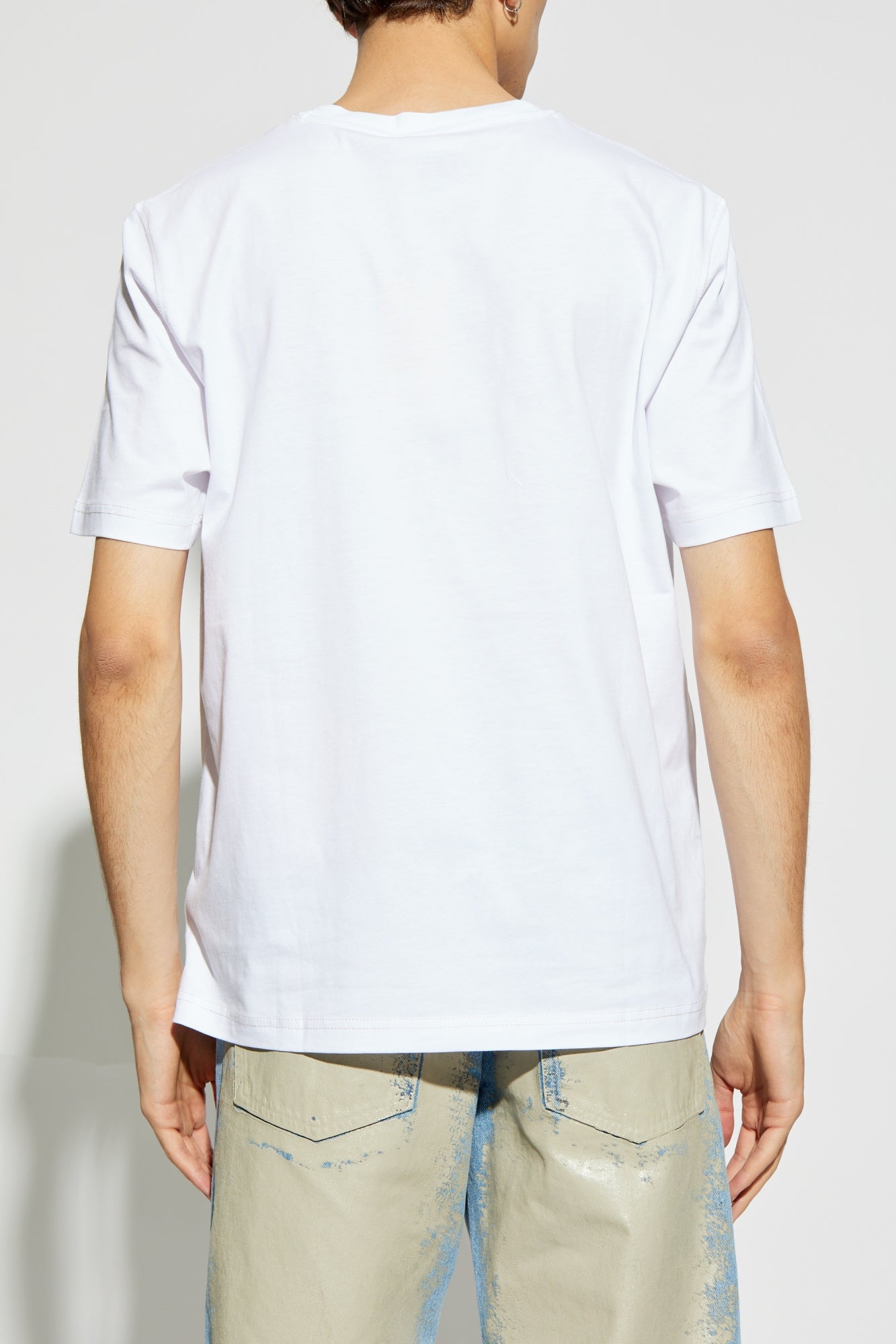 Diesel T Shirt A14790 0grai White Branco_shot4