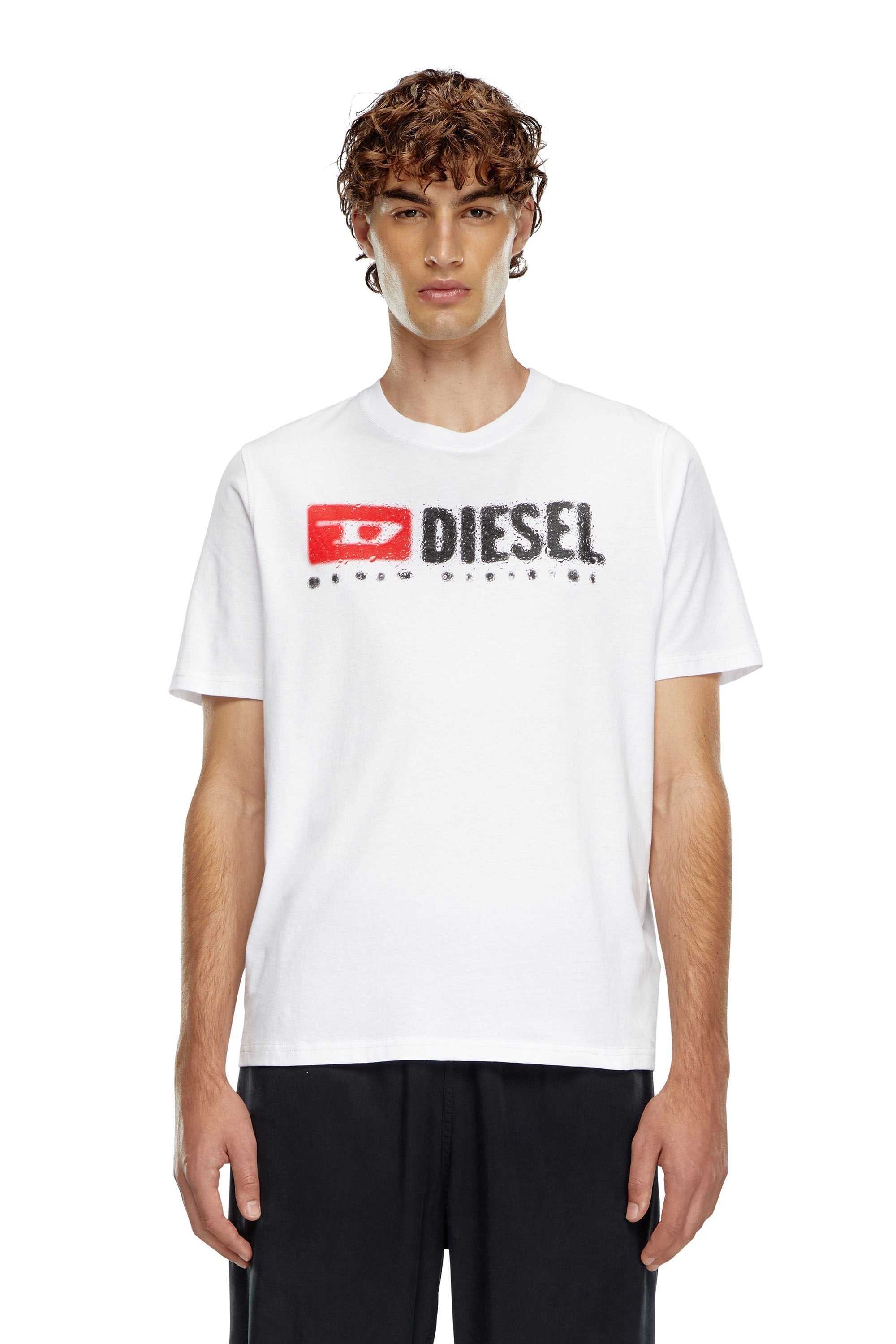 Diesel T Shirt A15025 0grai White Branco_shot4