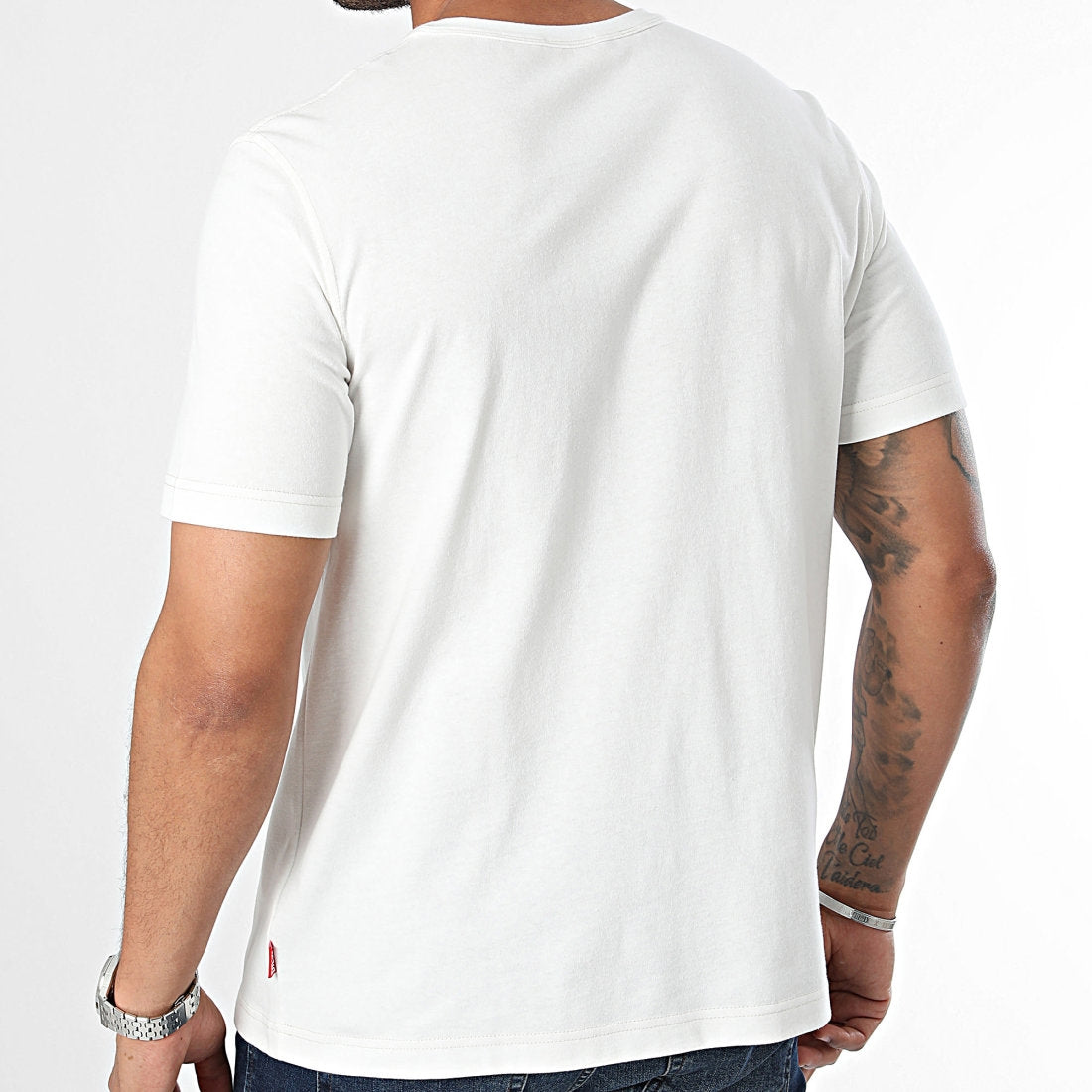 Diesel T Shirt A15379 0akak White Red Branco Vermelho_shot4