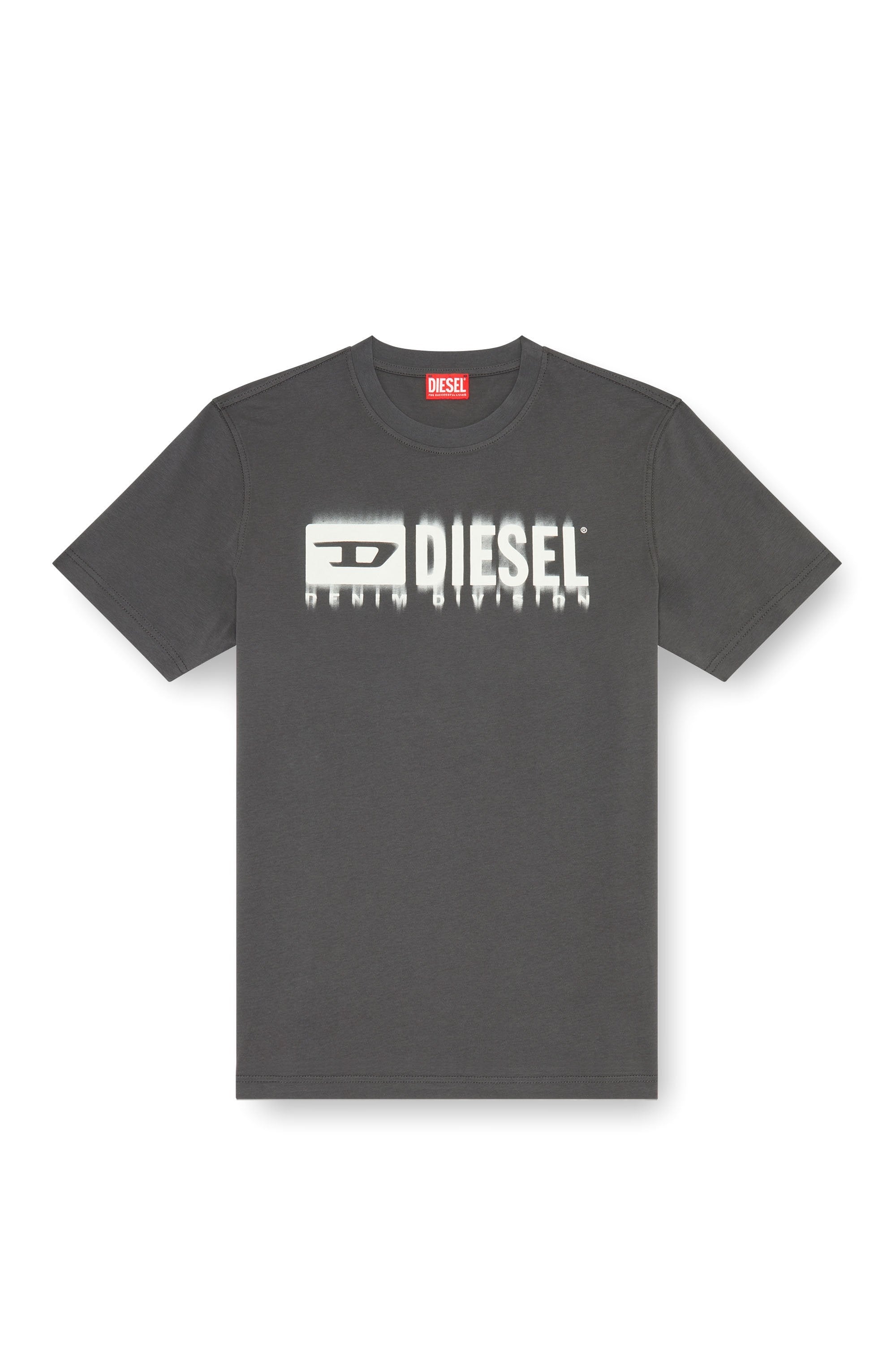 Diesel T Shirt A15398 0grai Grey Cinza_shot4