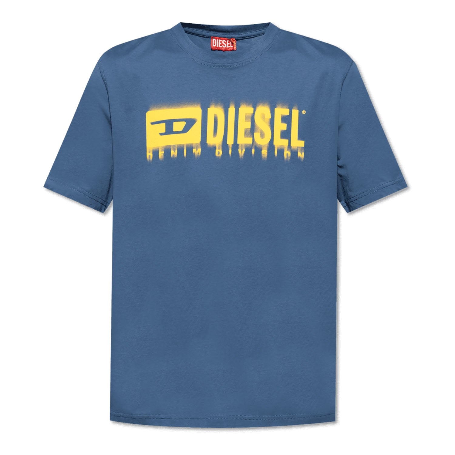 Diesel T Shirt A15398 0grai Royal Blue Azul Royal_shot4