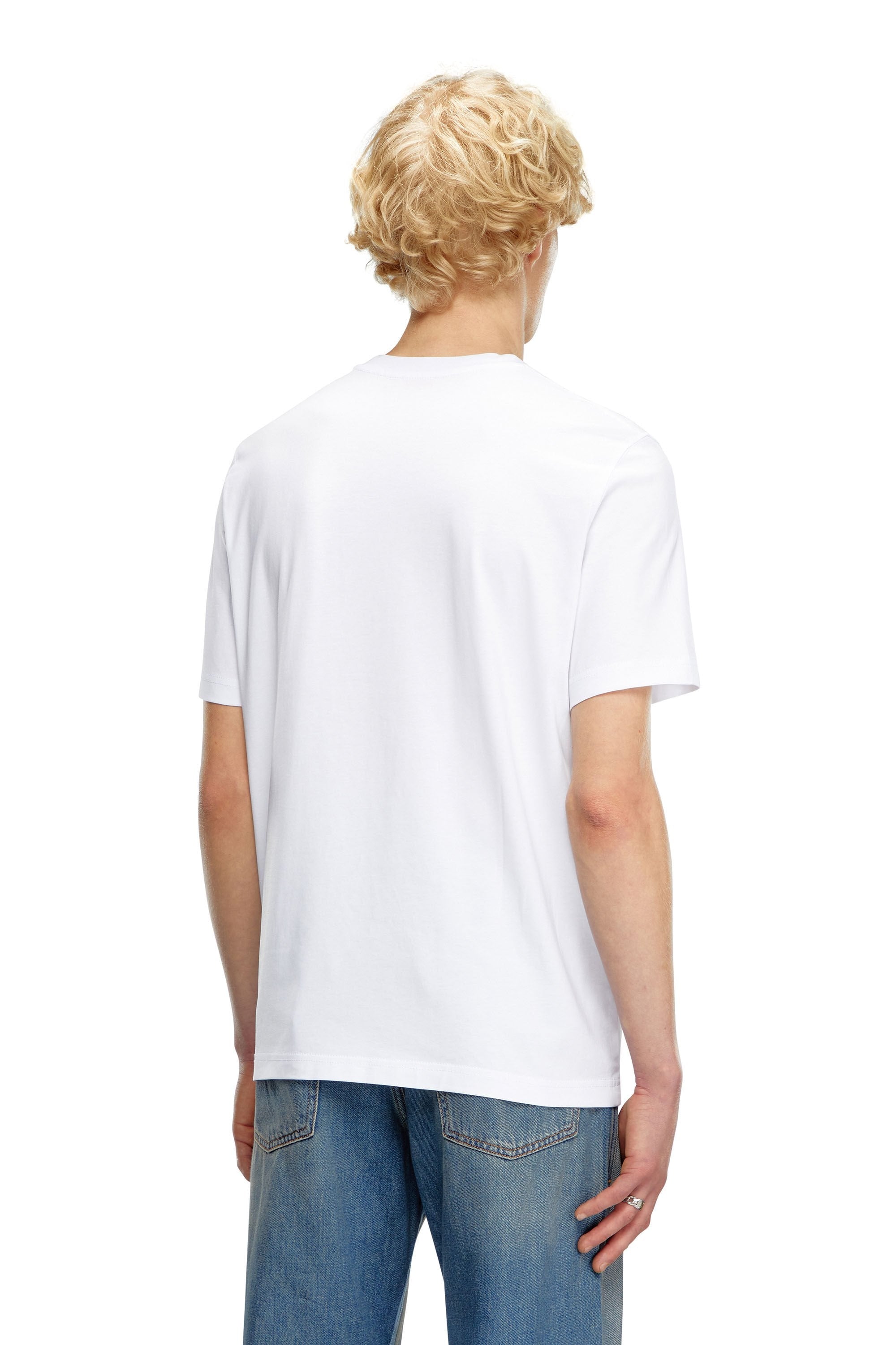 Diesel T Shirt A15398 0grai White Branco_shot2