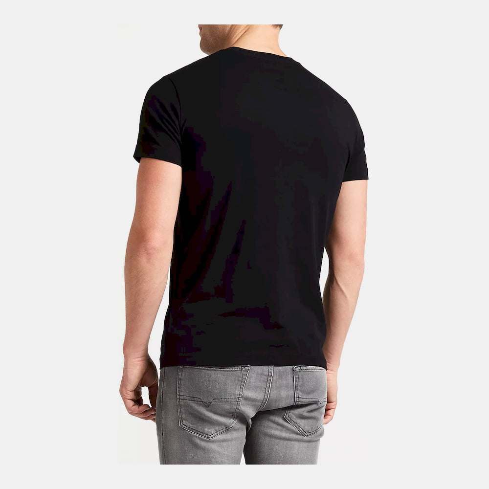 Diesel T Shirt S02x 0091b Black Preto Shot1