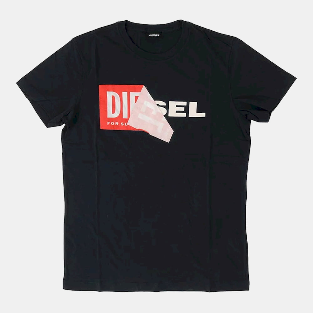 Diesel T Shirt S02x 0091b Black Preto Shot4