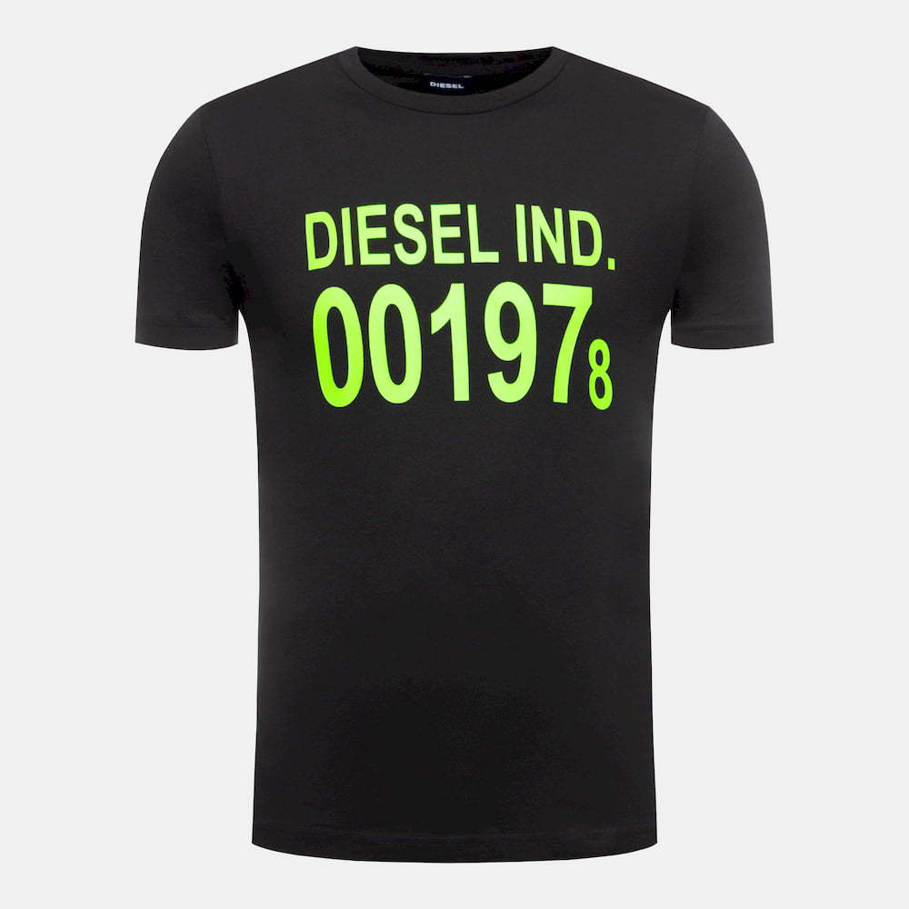 Diesel T Shirt Sasa 0aaxj Black Preto Shot10