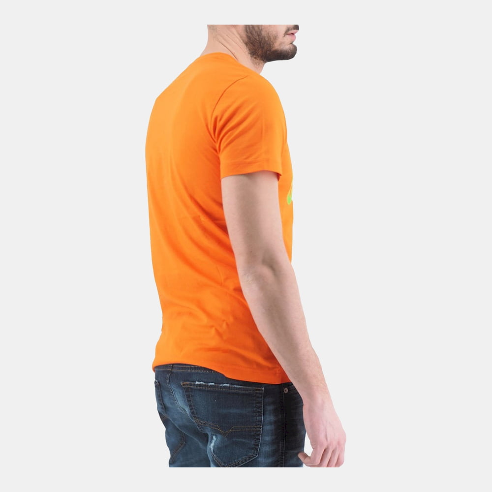 Diesel T Shirt Sasa 0aaxj Orange Laranja Shot10