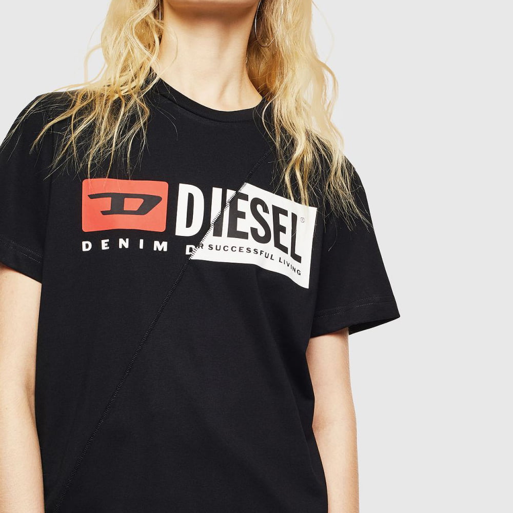 Diesel T Shirt Sdp1 0091a Black Preto Shot9