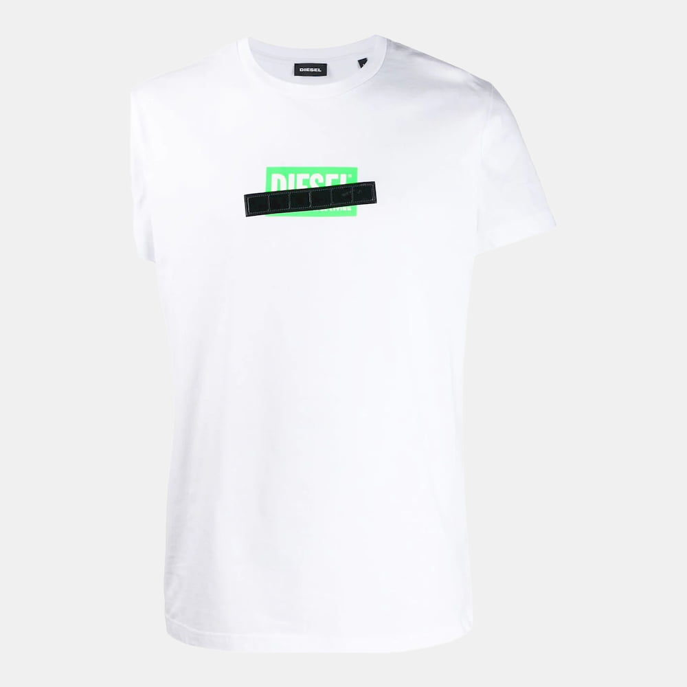 Diesel T Shirt Seeb 0basu White Branco Shot10