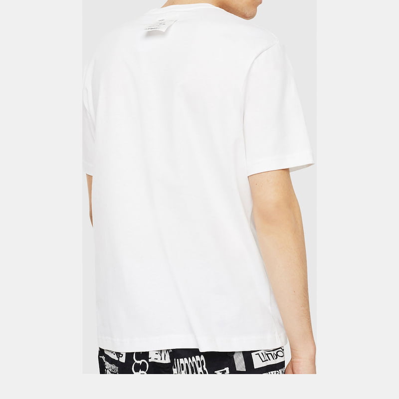 Diesel T Shirt Sspe 0catm White Branco Shot4