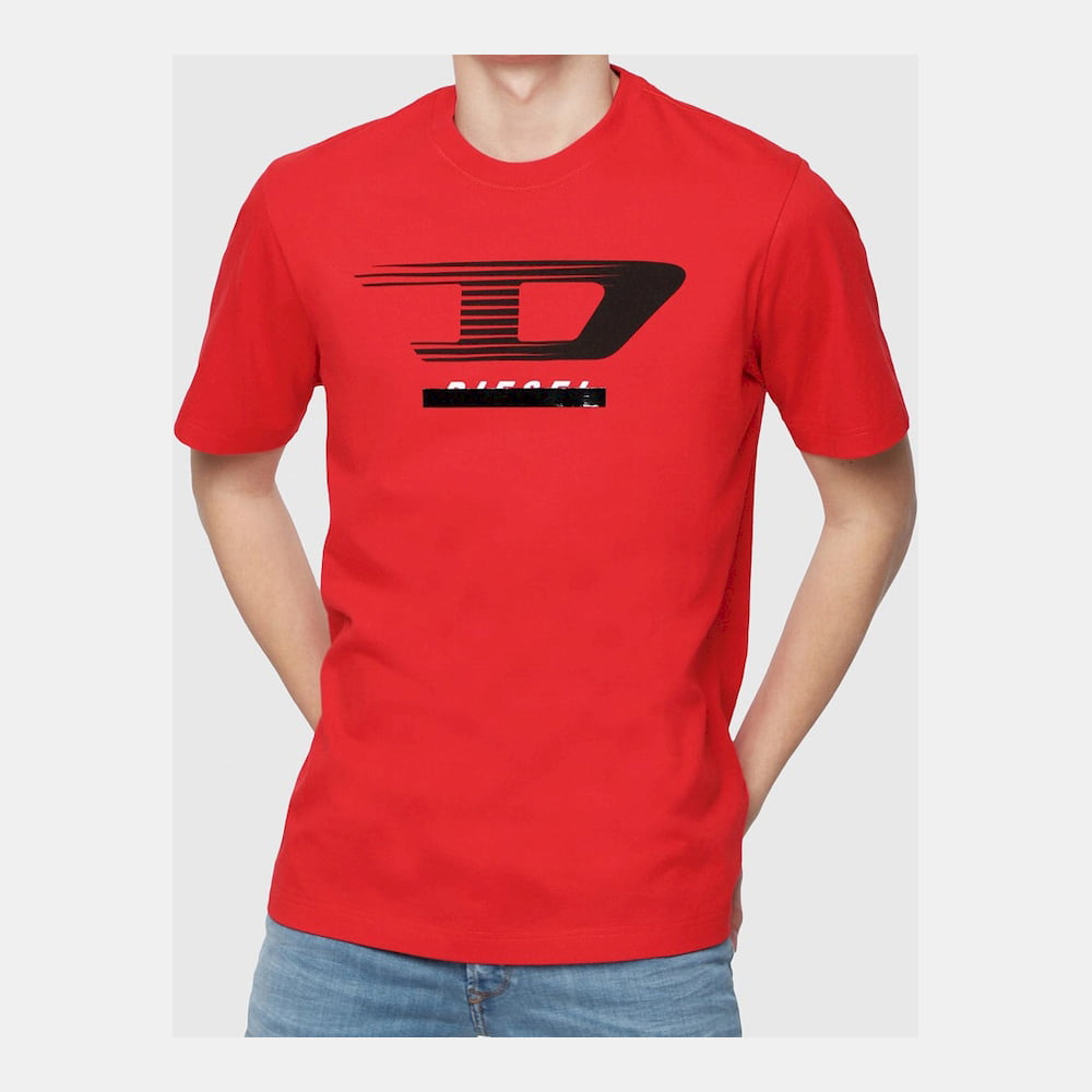 Diesel T Shirt Sspq 0091a Red Vermelho Shot6