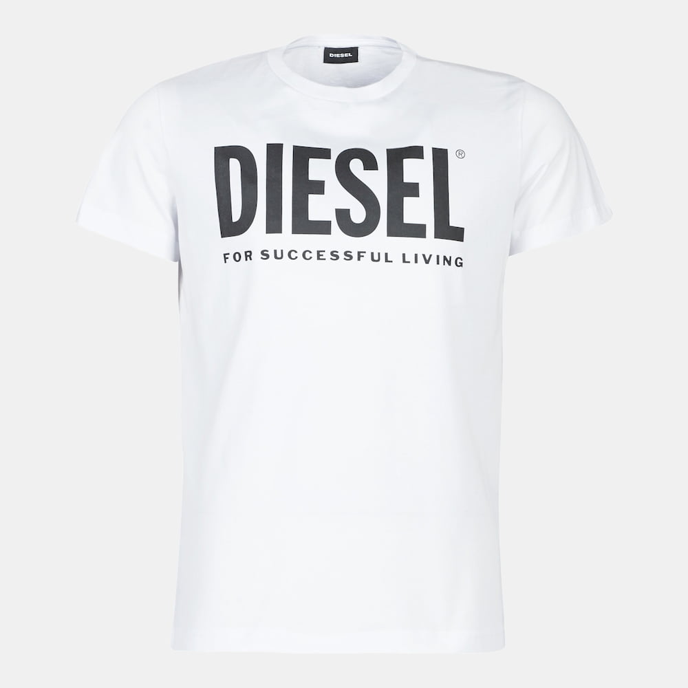 Diesel T Shirt Sxed 0aaxj White Branco Shot2