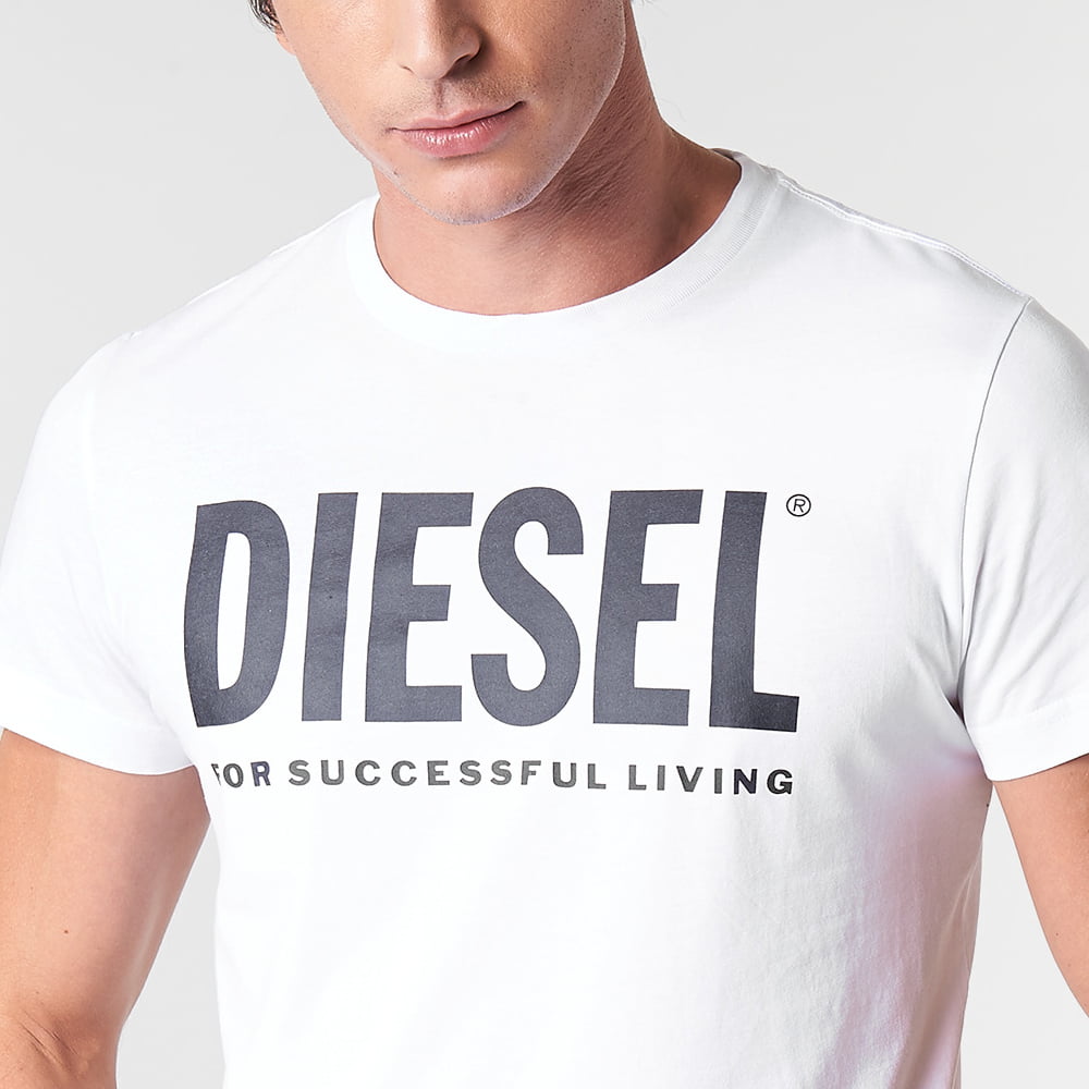 Diesel T Shirt Sxed 0aaxj White Branco Shot9